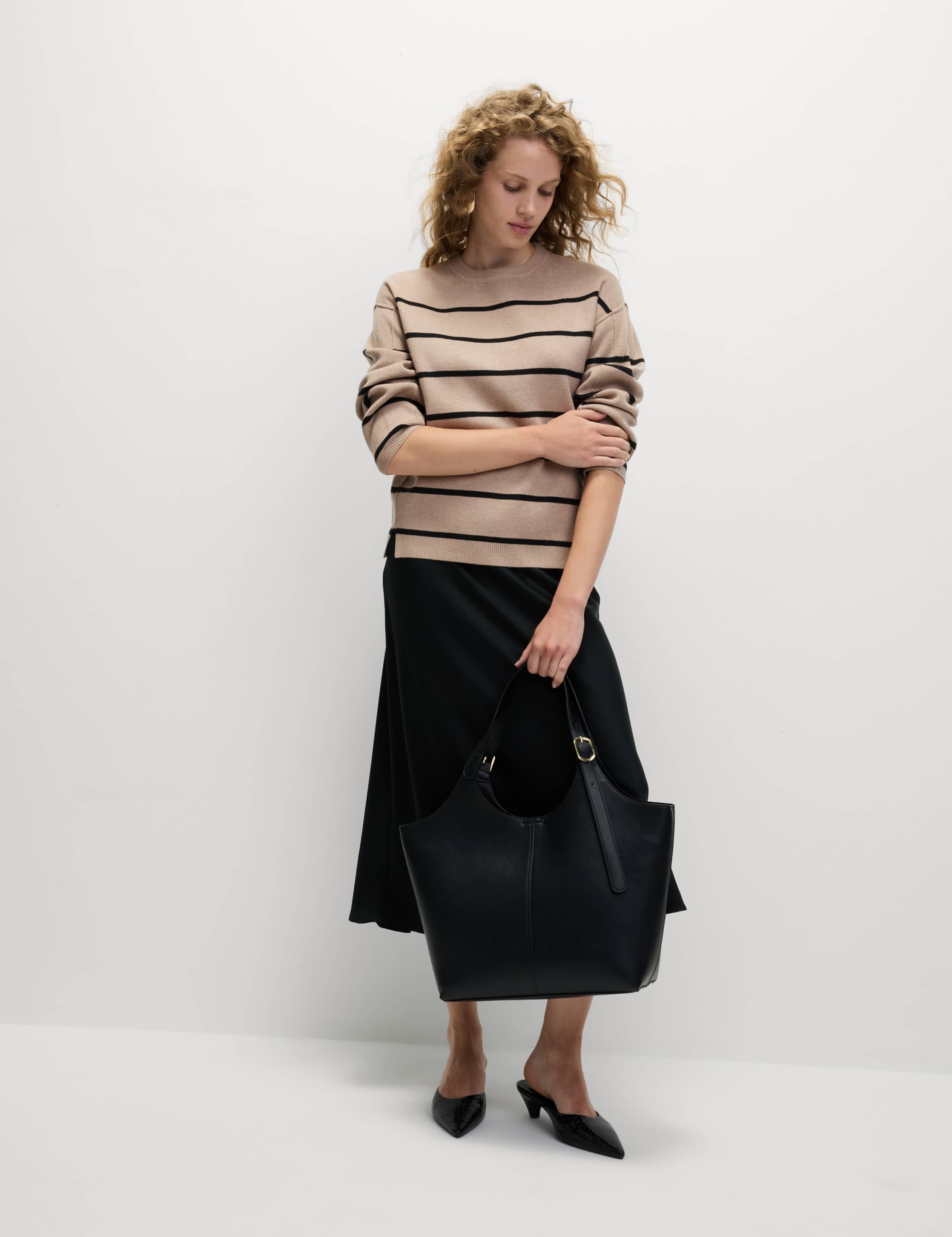 Soft Touch Striped Crew Neck Jumper 4 of 6