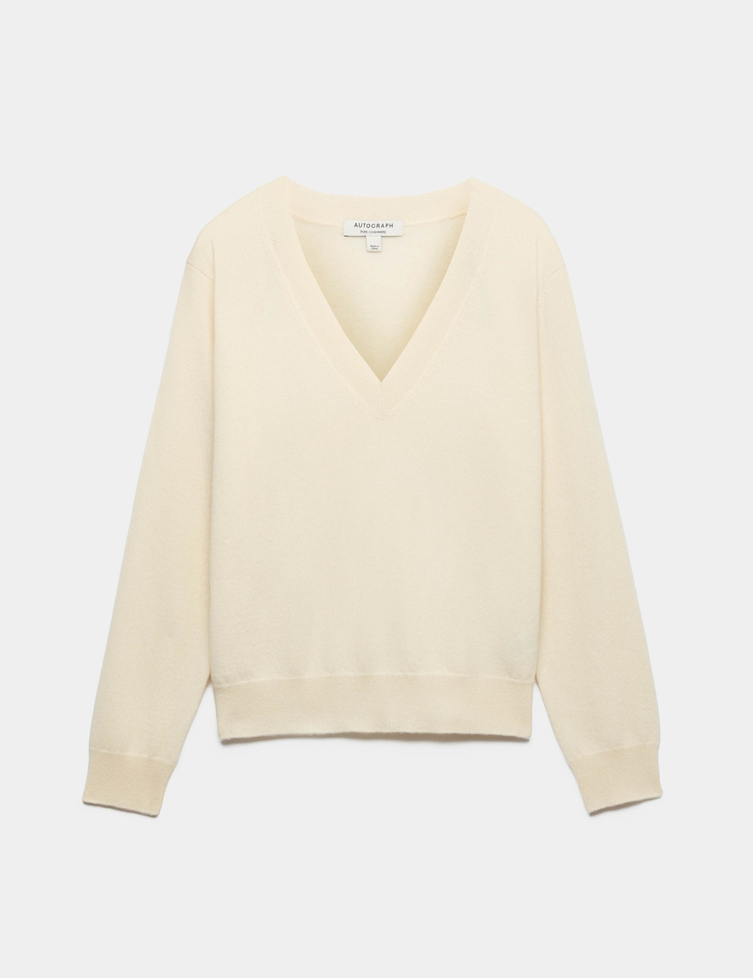 Pure Cashmere V-Neck Relaxed Jumper 2 of 6