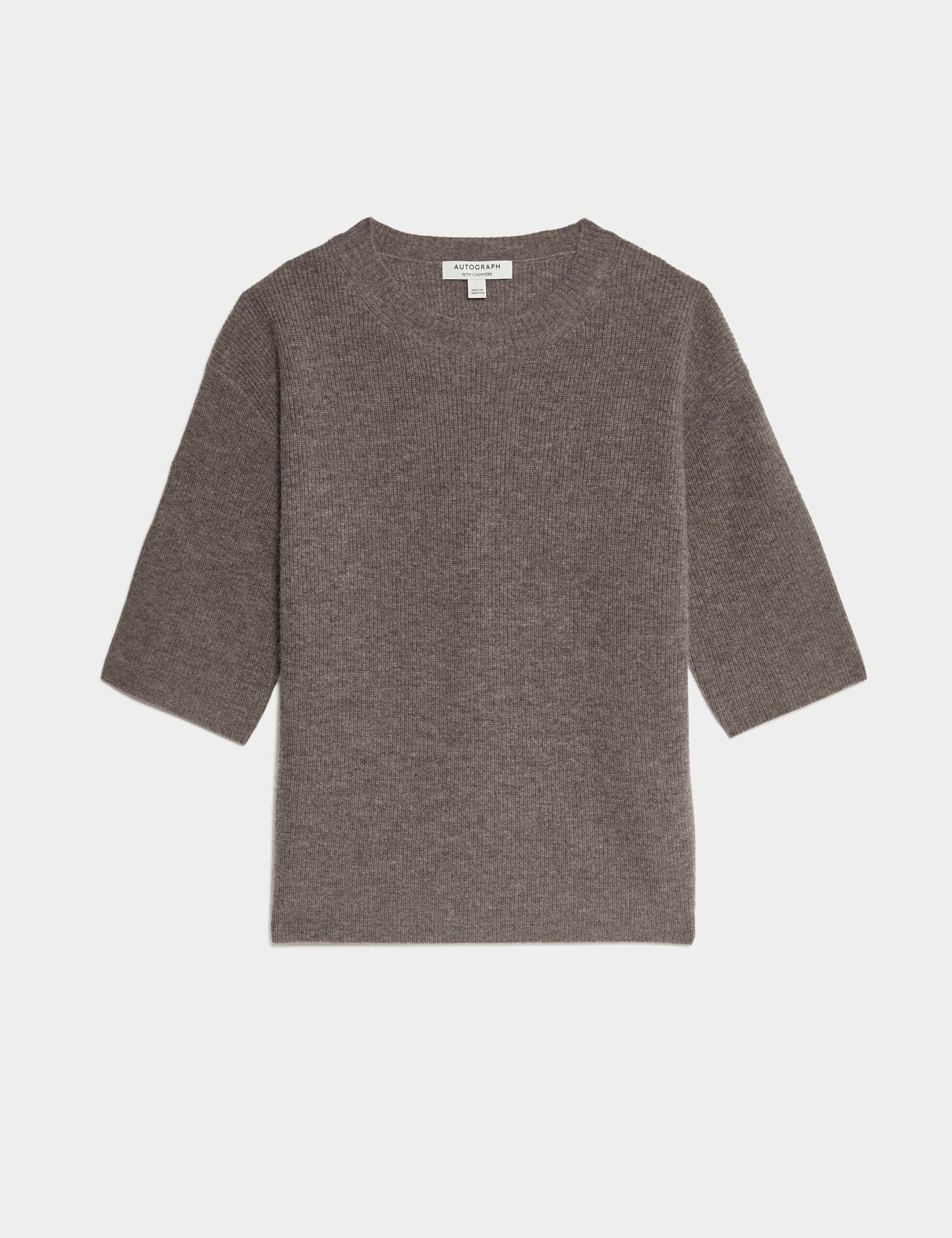 Merino Wool Rich Knitted Top with Cashmere 2 of 7