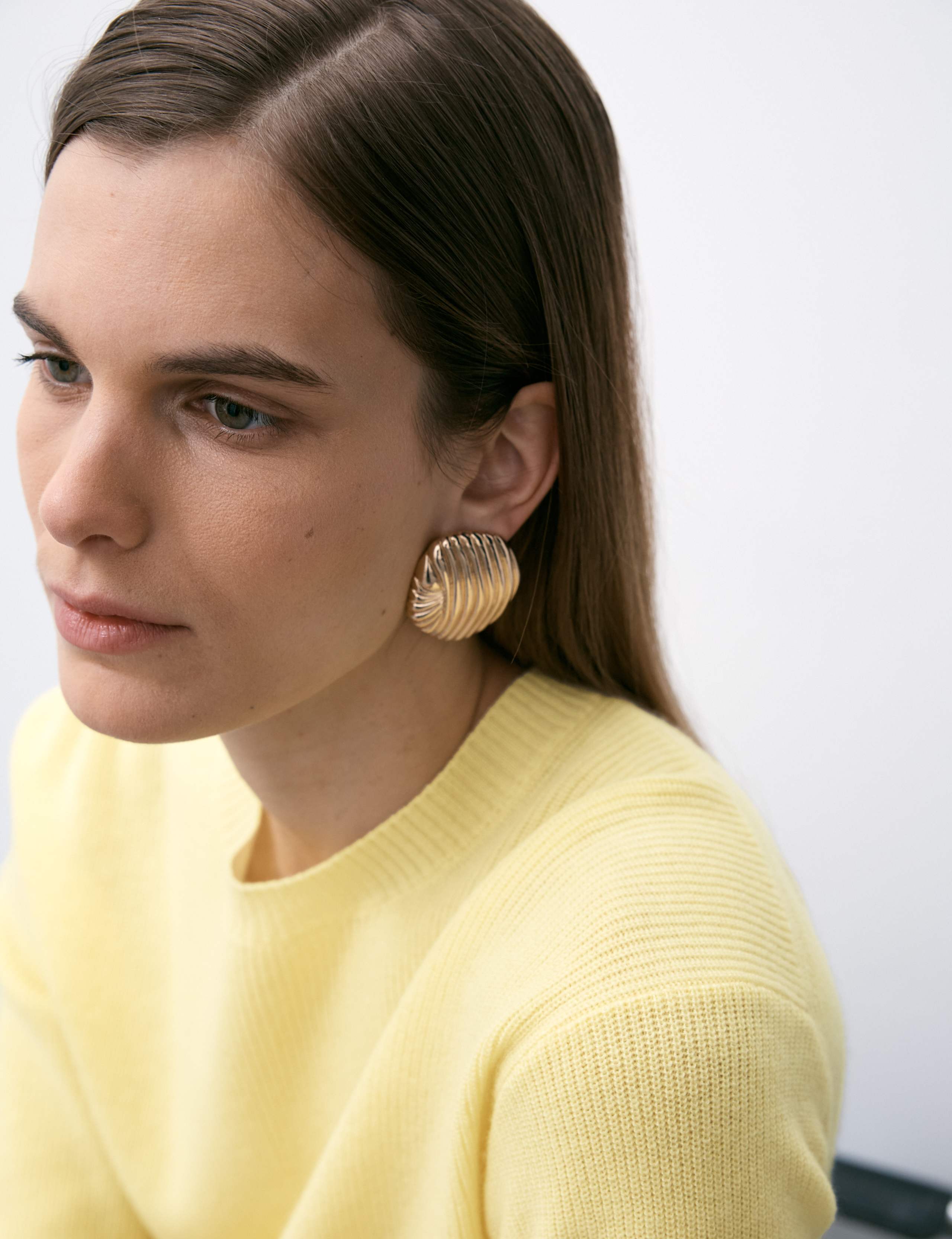Merino Wool Rich Knitted Top with Cashmere 1 of 6