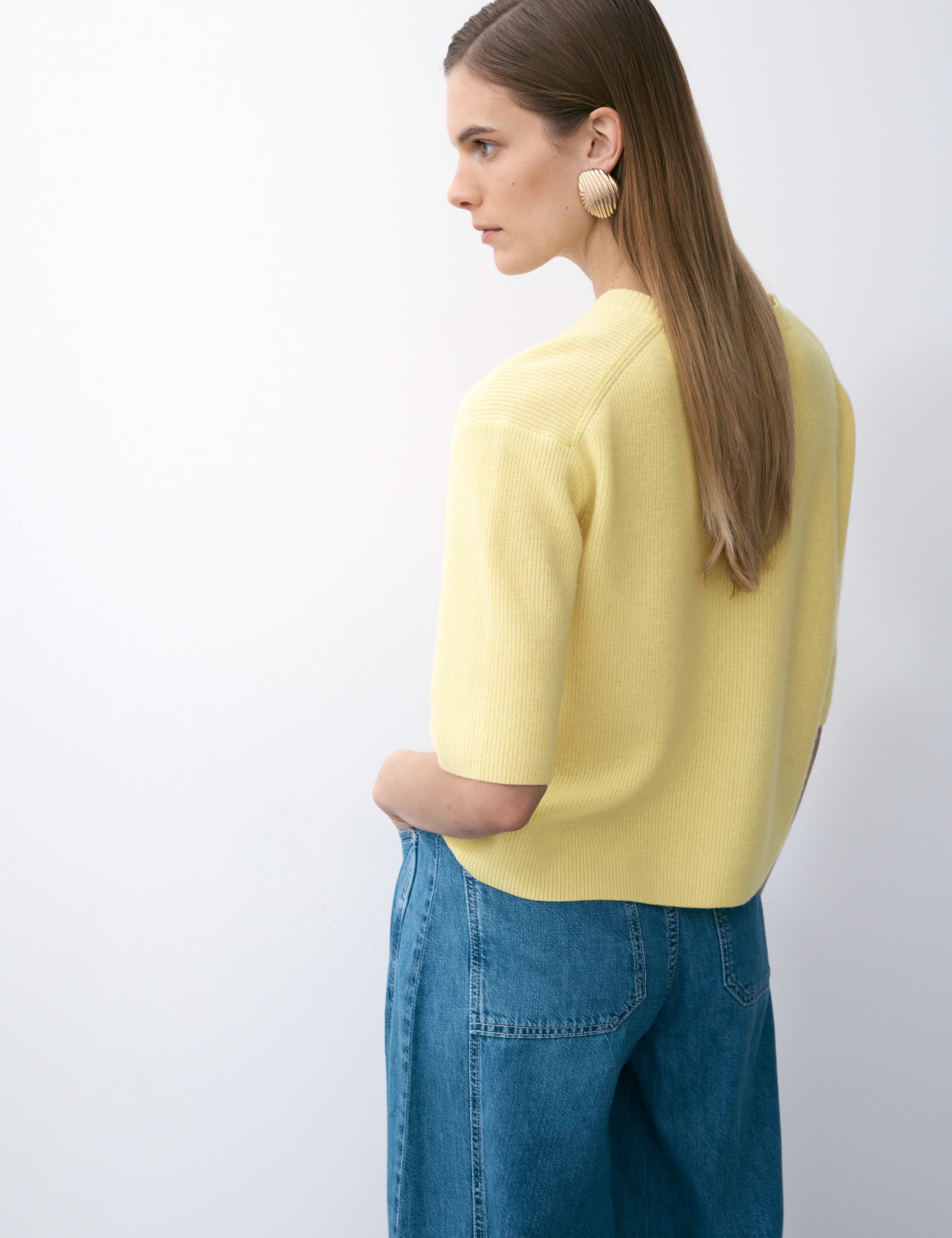 Merino Wool Rich Knitted Top with Cashmere 5 of 6