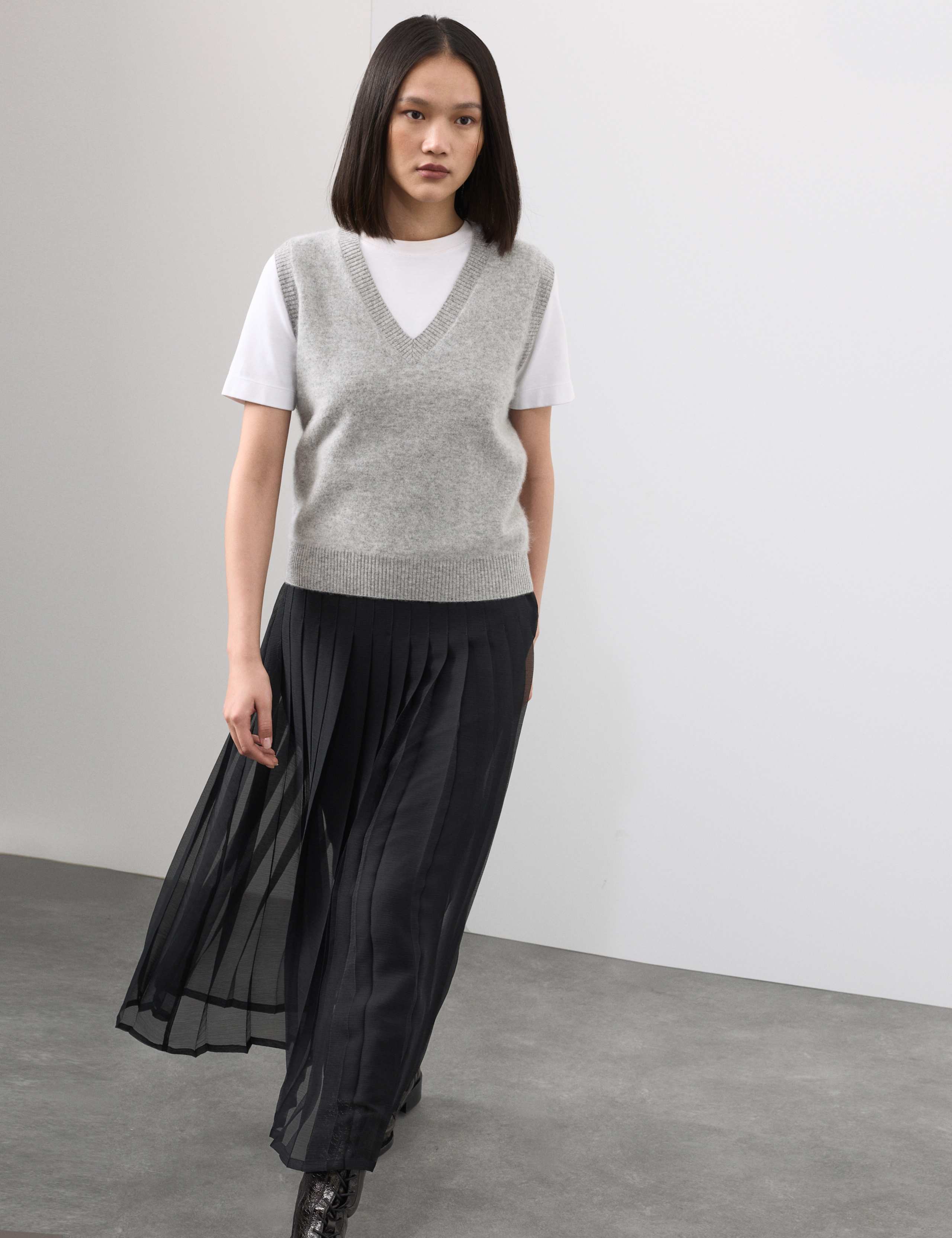 Wool Blend Brushed Tabard with Cashmere 5 of 7