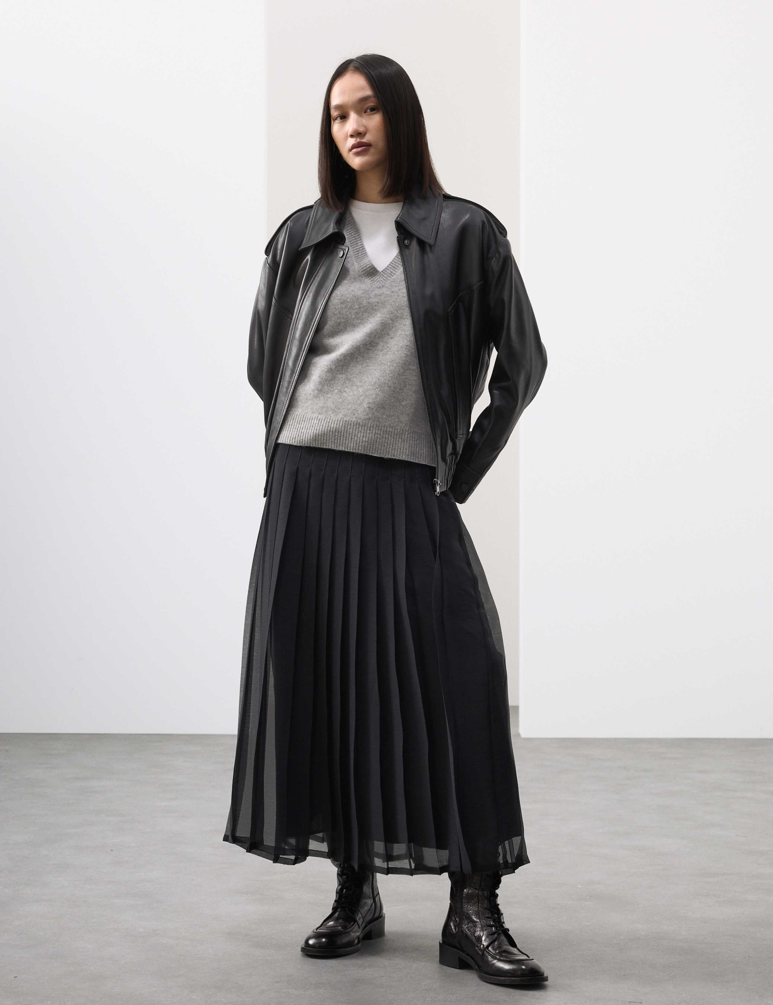Wool Blend Brushed Tabard with Cashmere 6 of 7