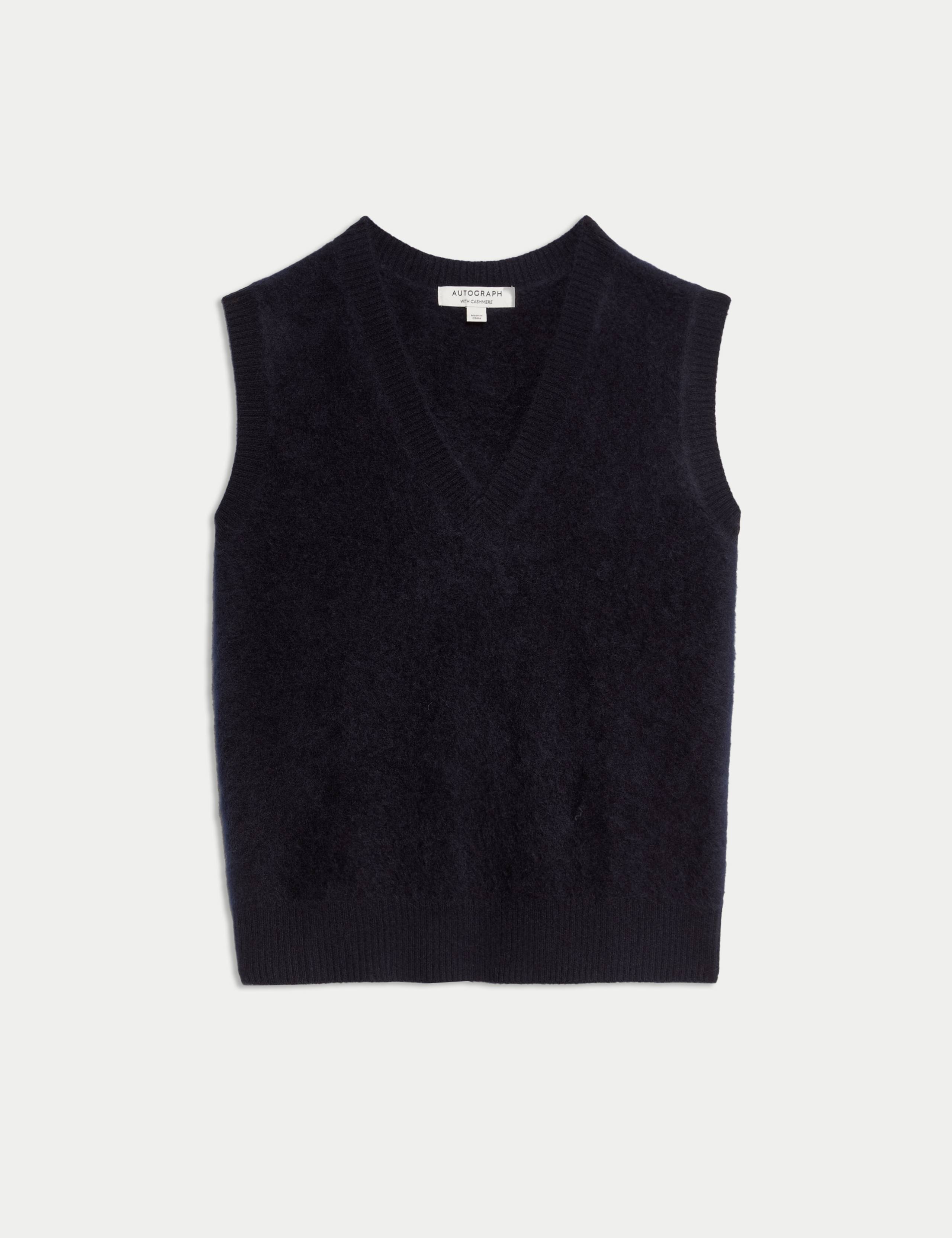 Wool Blend Textured Tabard with Cashmere 2 of 7