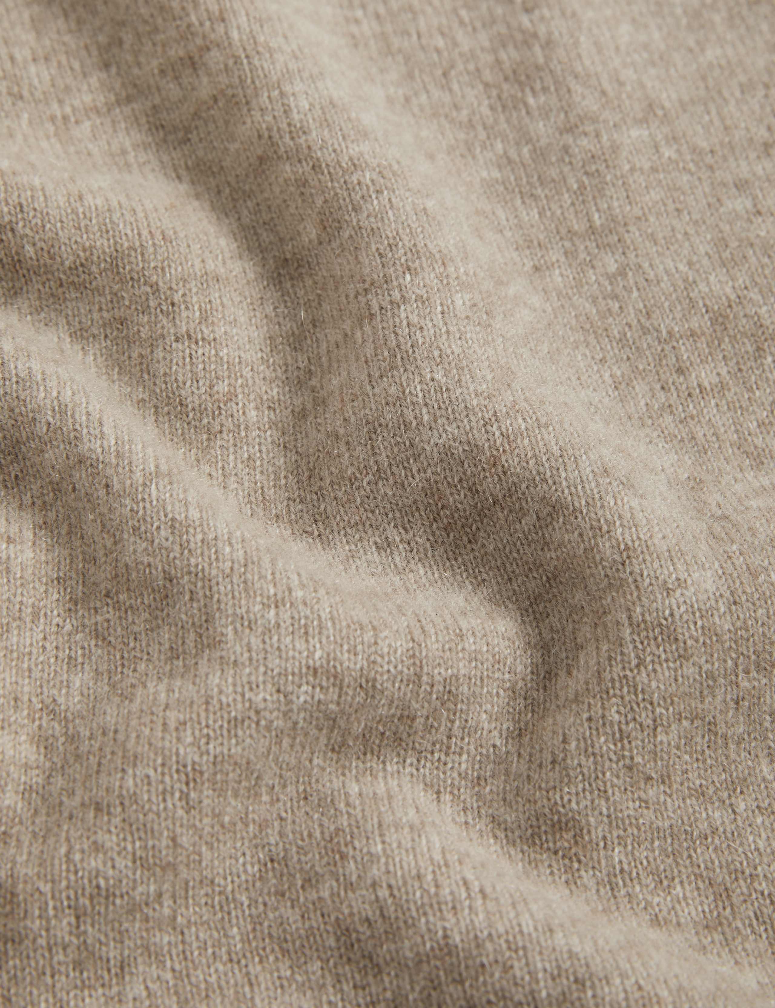Pure Cashmere Textured Crew Neck Knitted Top 6 of 6