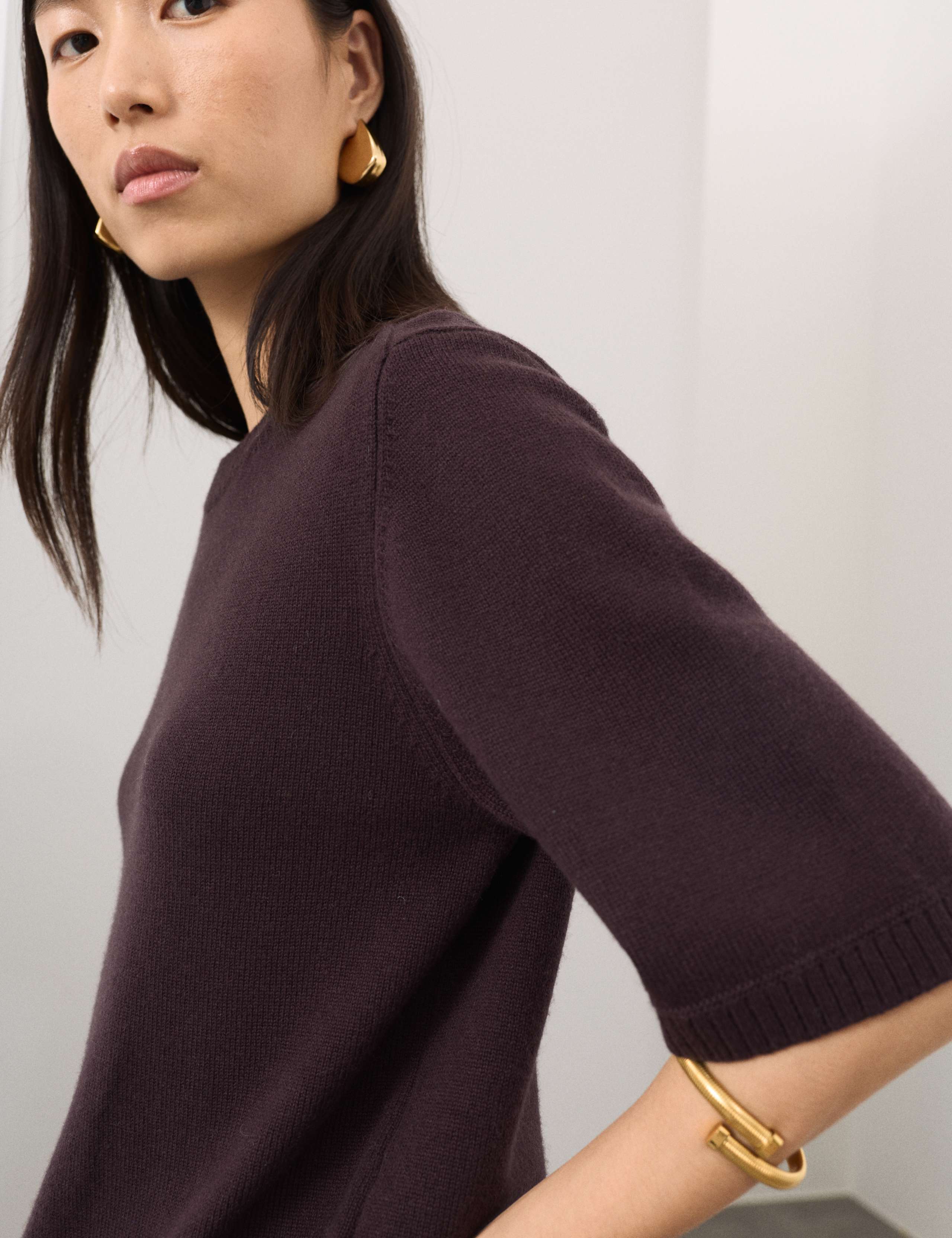 Merino Wool Rich Knitted Top with Cashmere 6 of 7