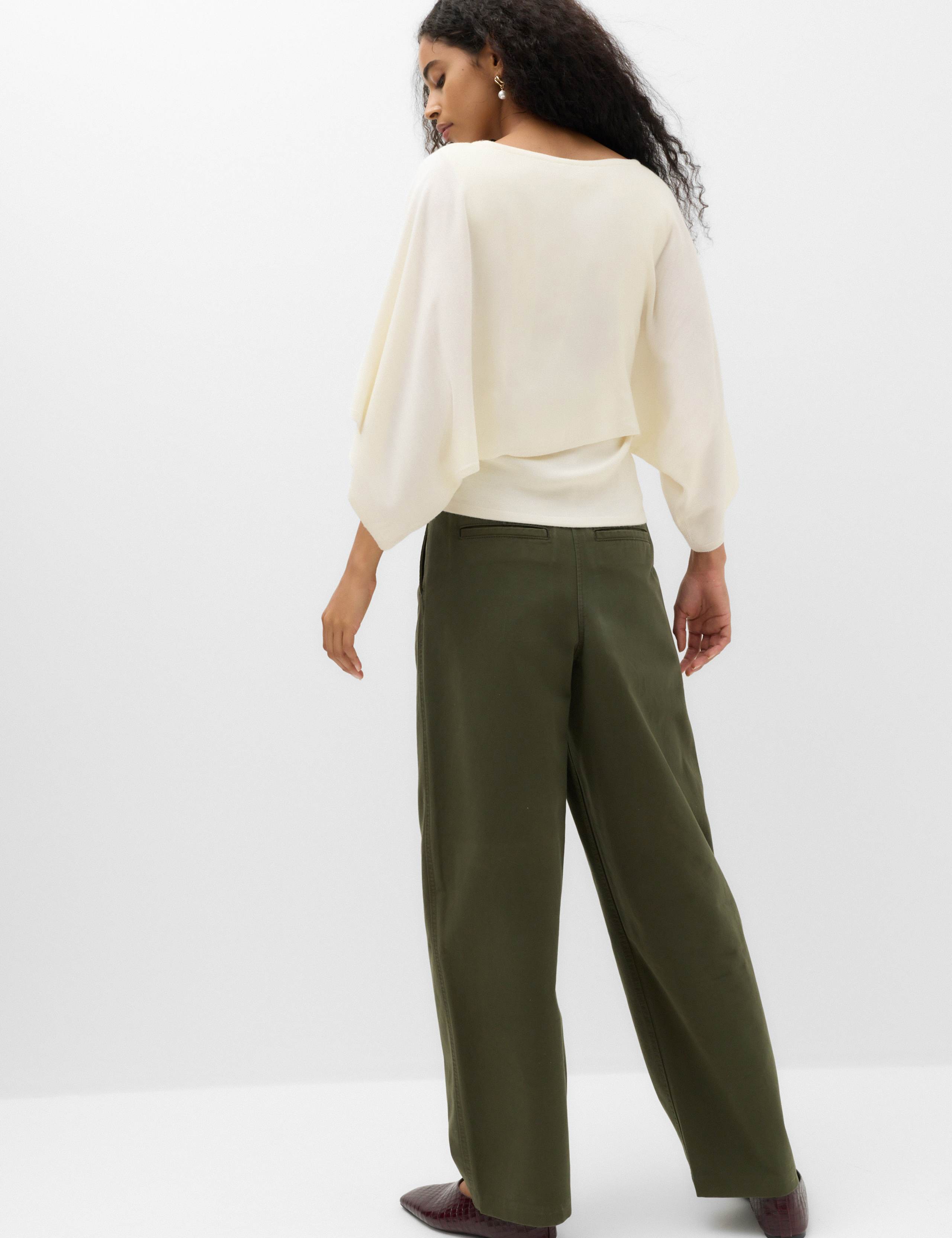 Slash Neck Cape Knitted Top 6 of 6