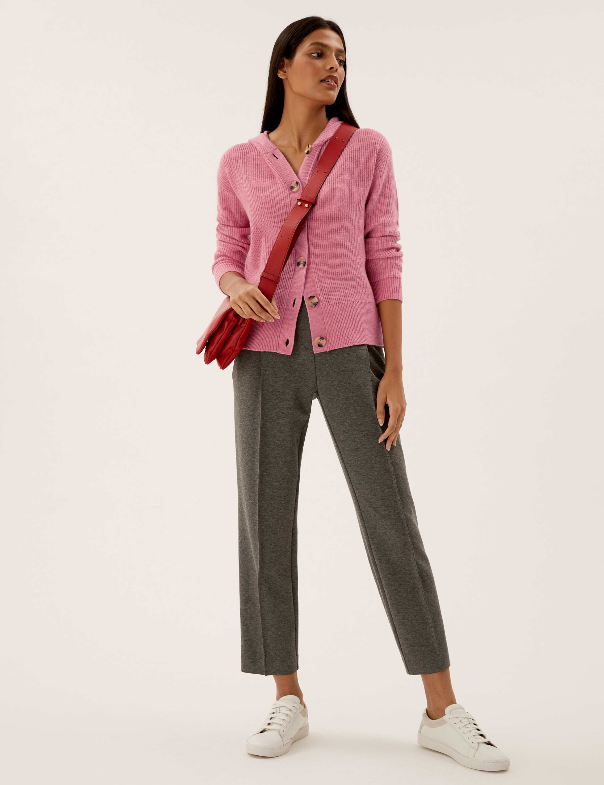 Soft Touch Ribbed Hooded Cardigan 3 of 7