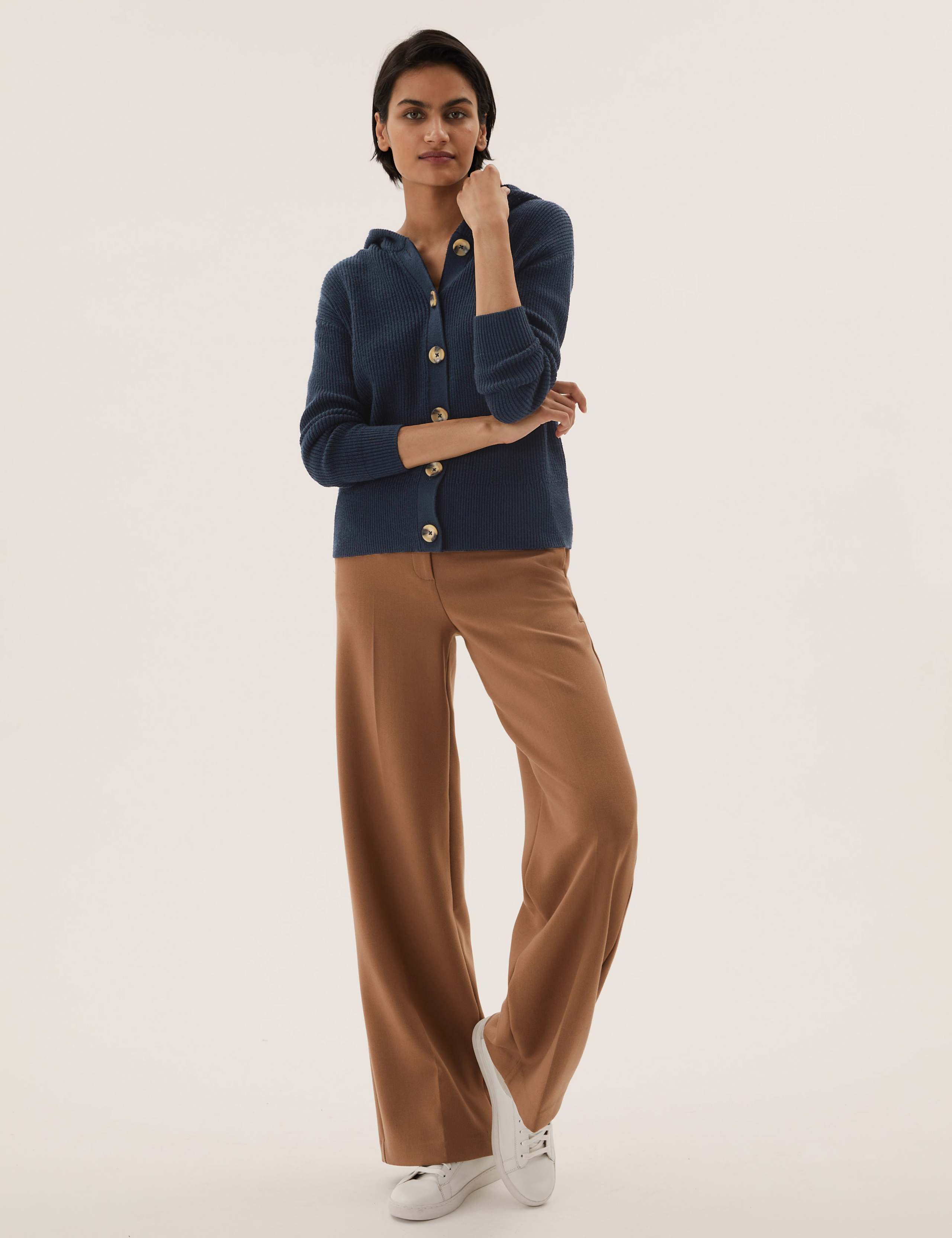 Soft Touch Ribbed Hooded Cardigan 3 of 7