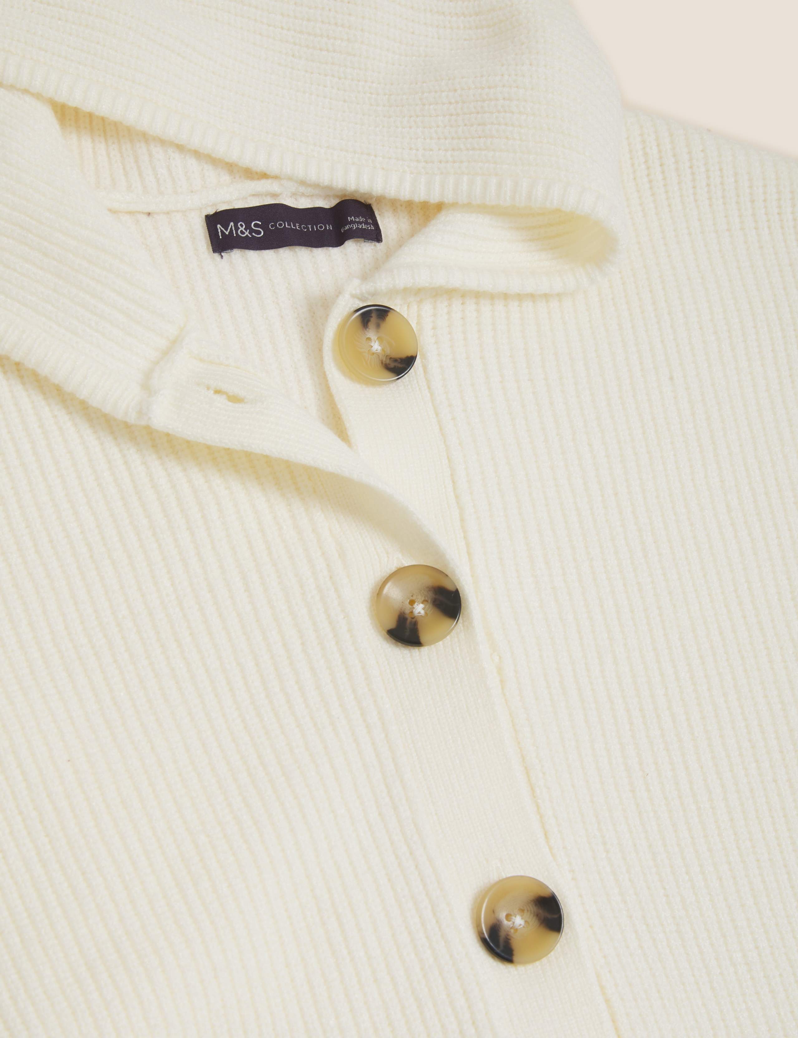 Soft Touch Ribbed Hooded Cardigan 6 of 6