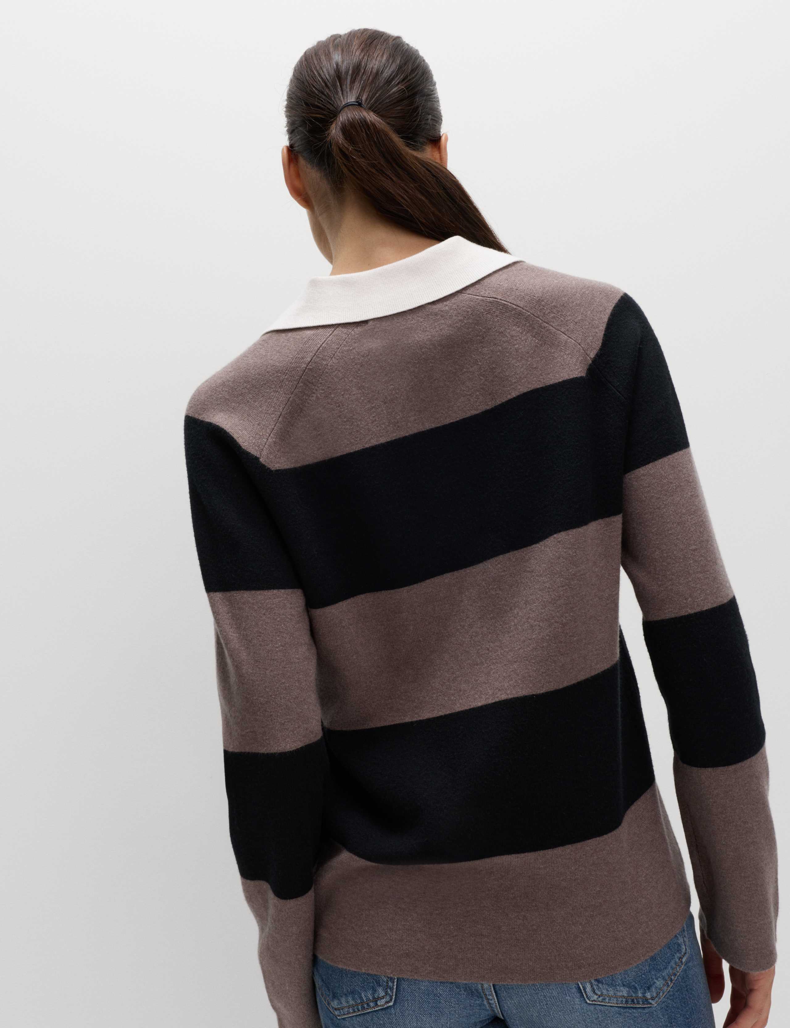 Soft Touch Striped Knitted Rugby Top 4 of 6