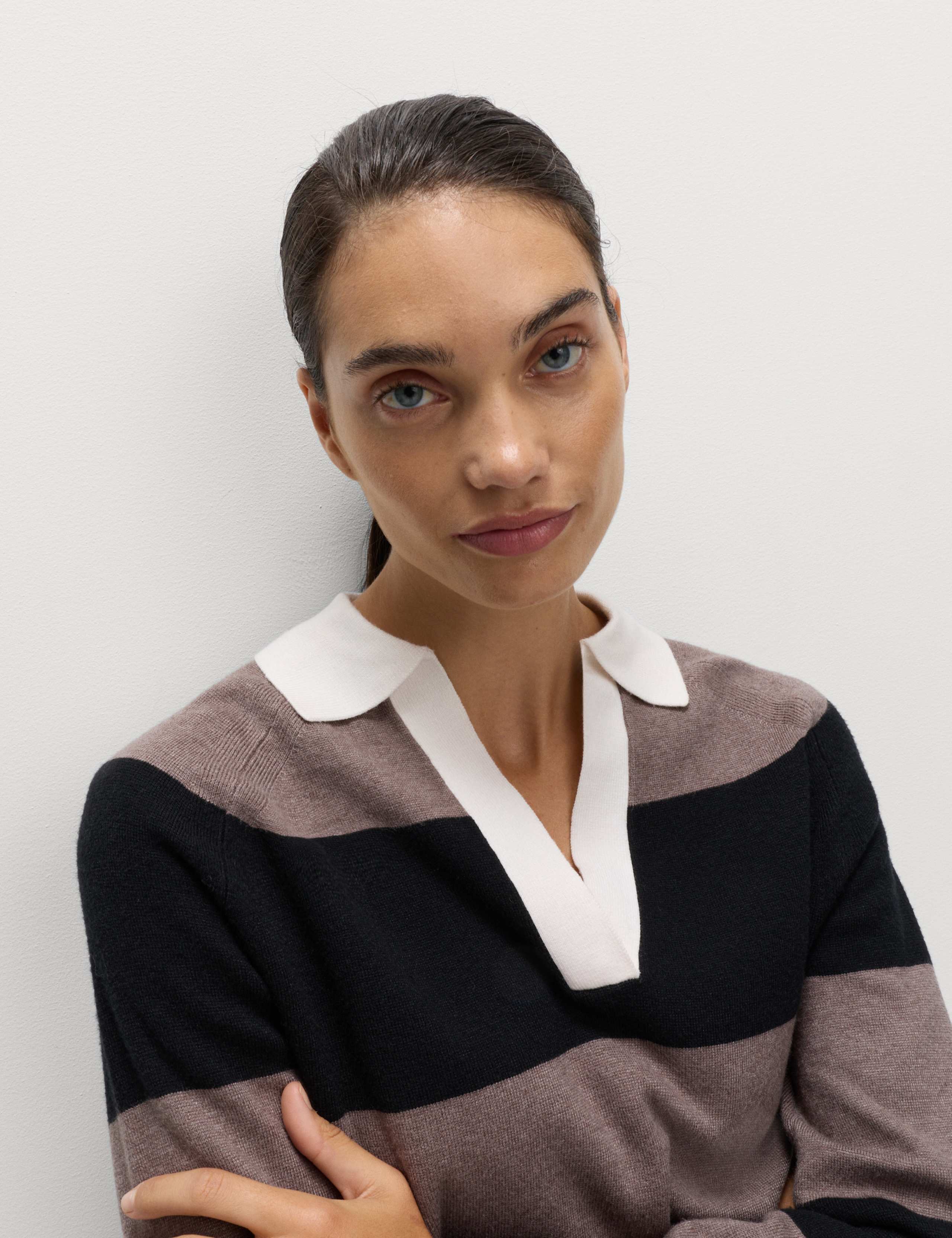Soft Touch Striped Knitted Rugby Top 5 of 6