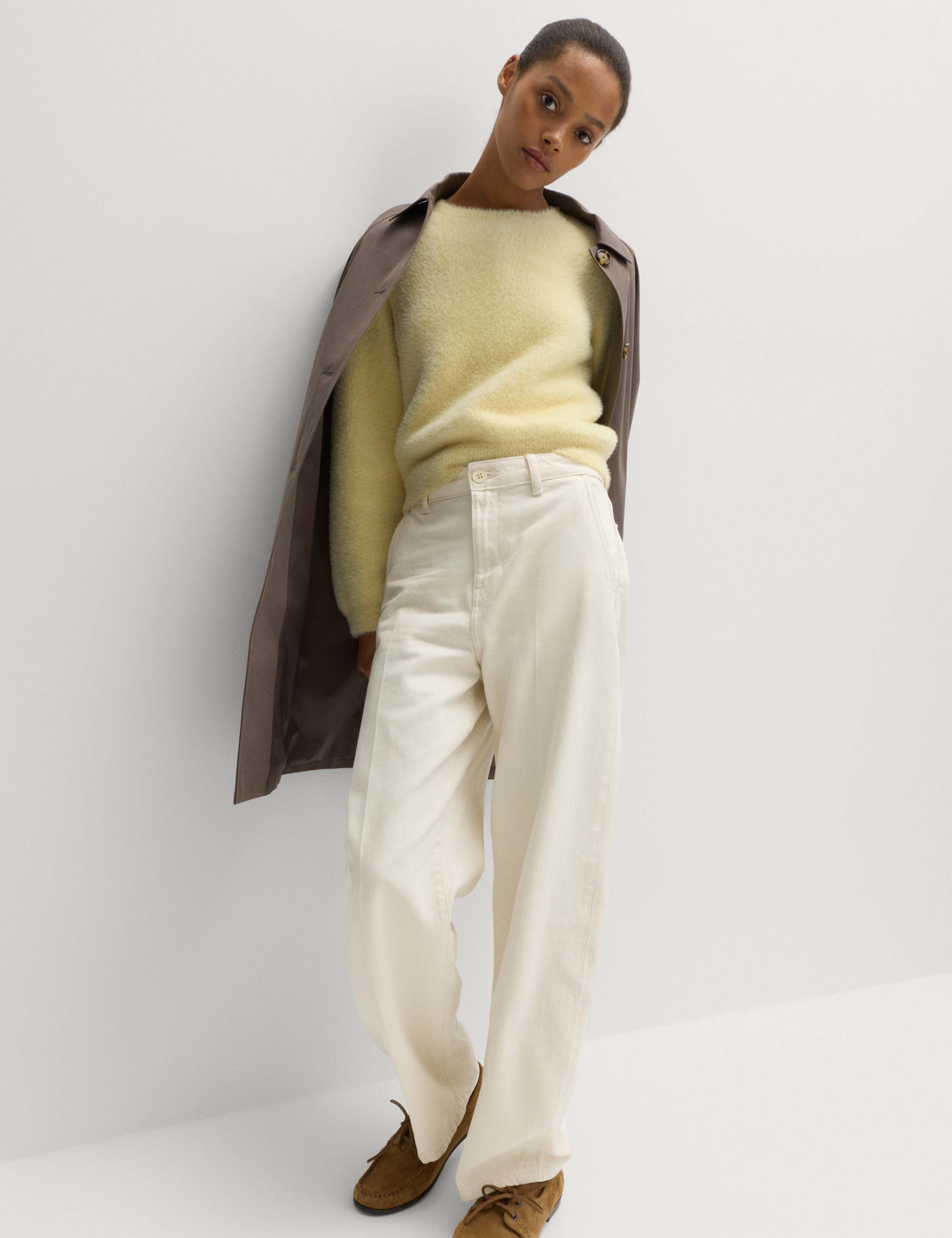 Fluffy Crew Neck Knitted Jumper 5 of 6