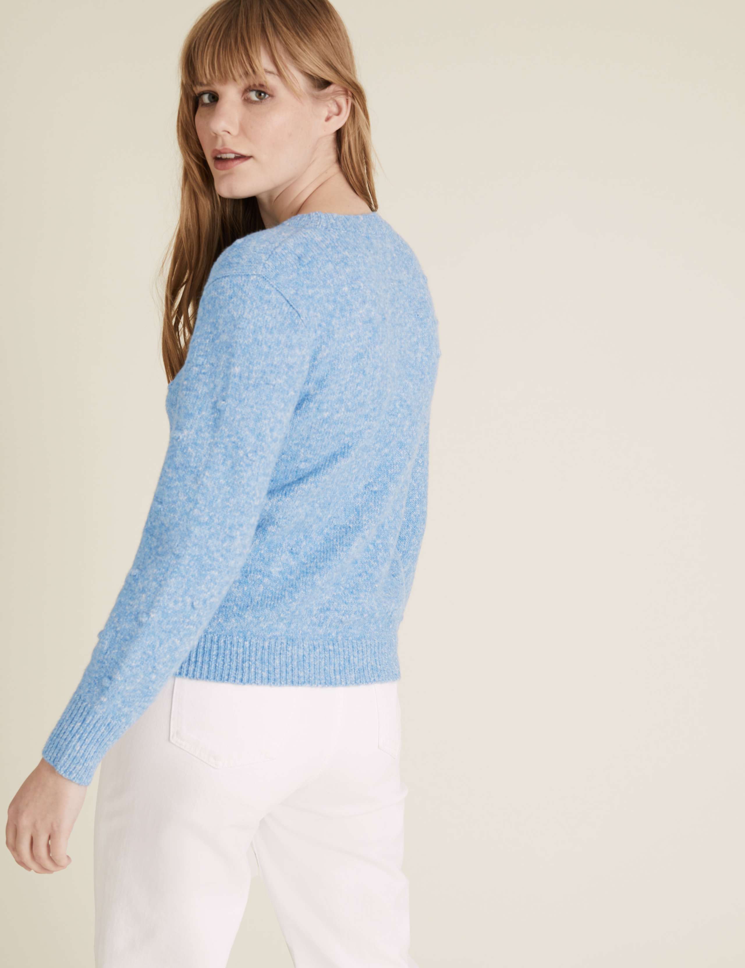 Textured Bobble Crew Neck Jumper 5 of 5