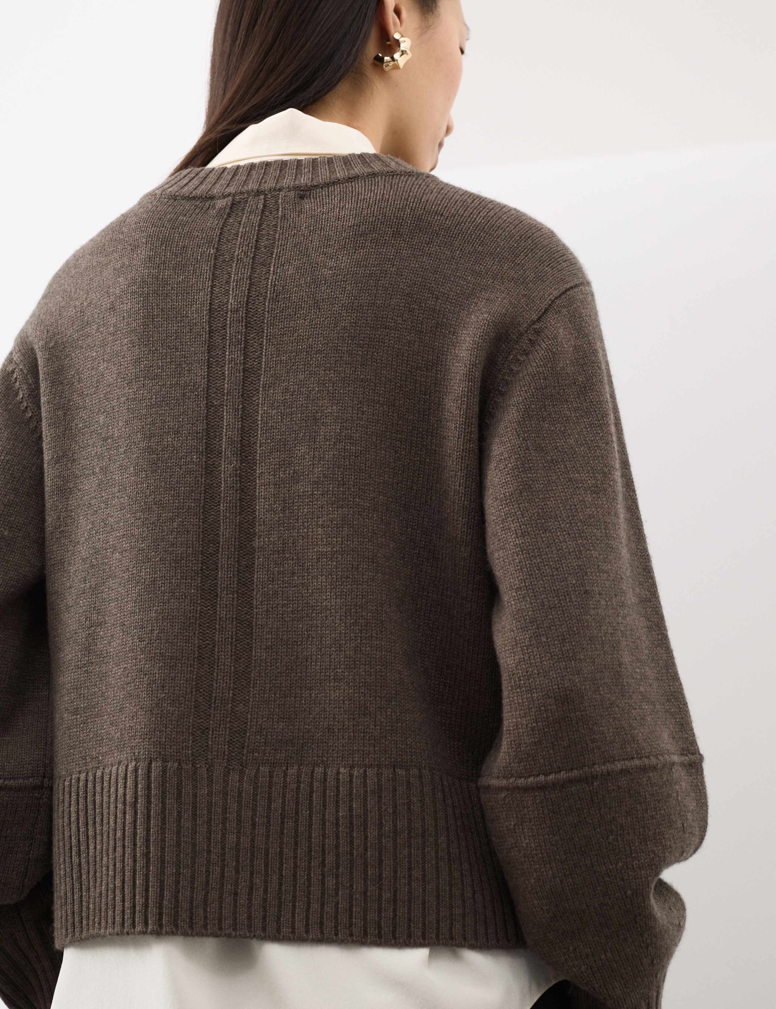 Merino Wool Rich Relaxed Jumper With Cashmere 6 of 6