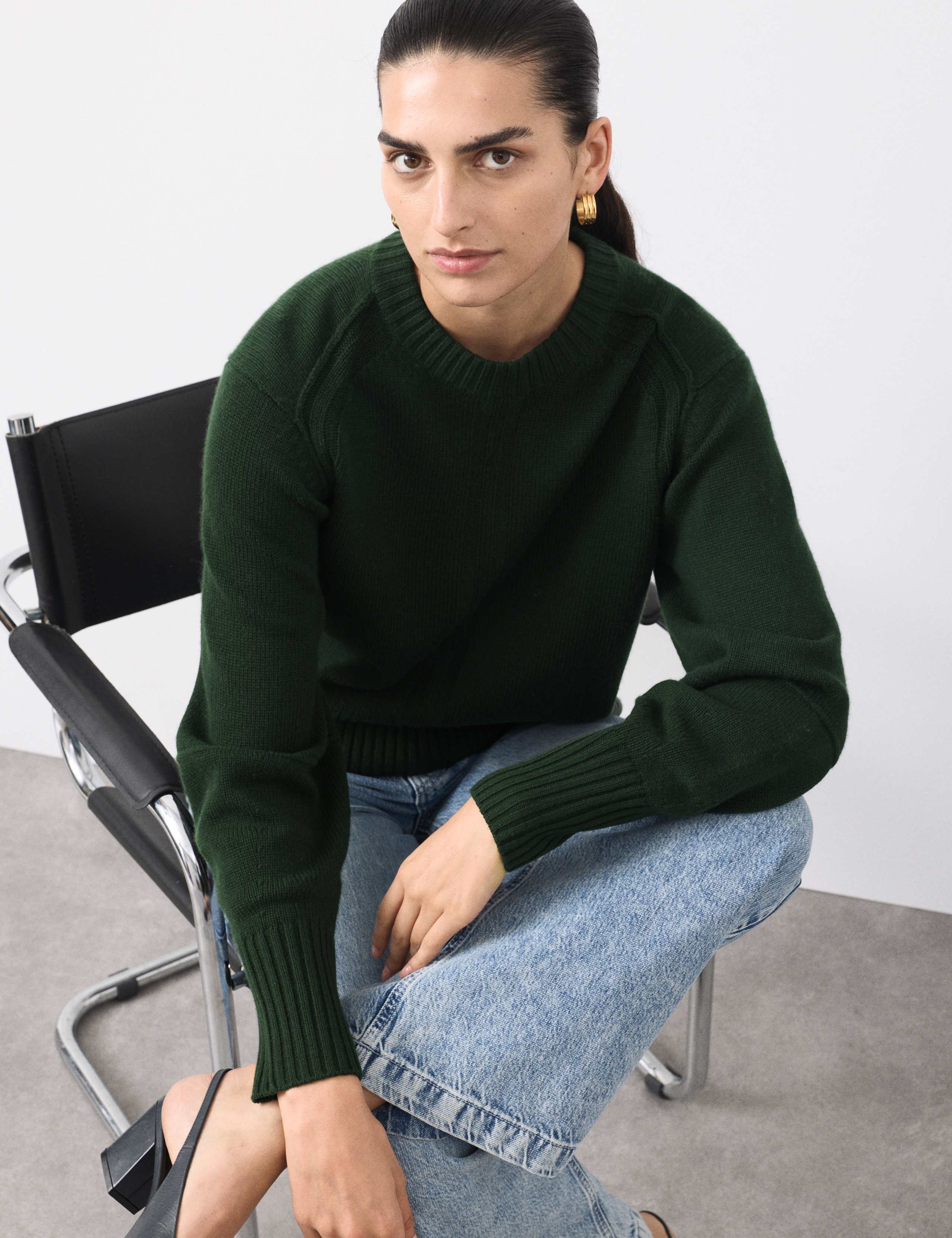 Merino Wool Rich Relaxed Jumper With Cashmere 1 of 7