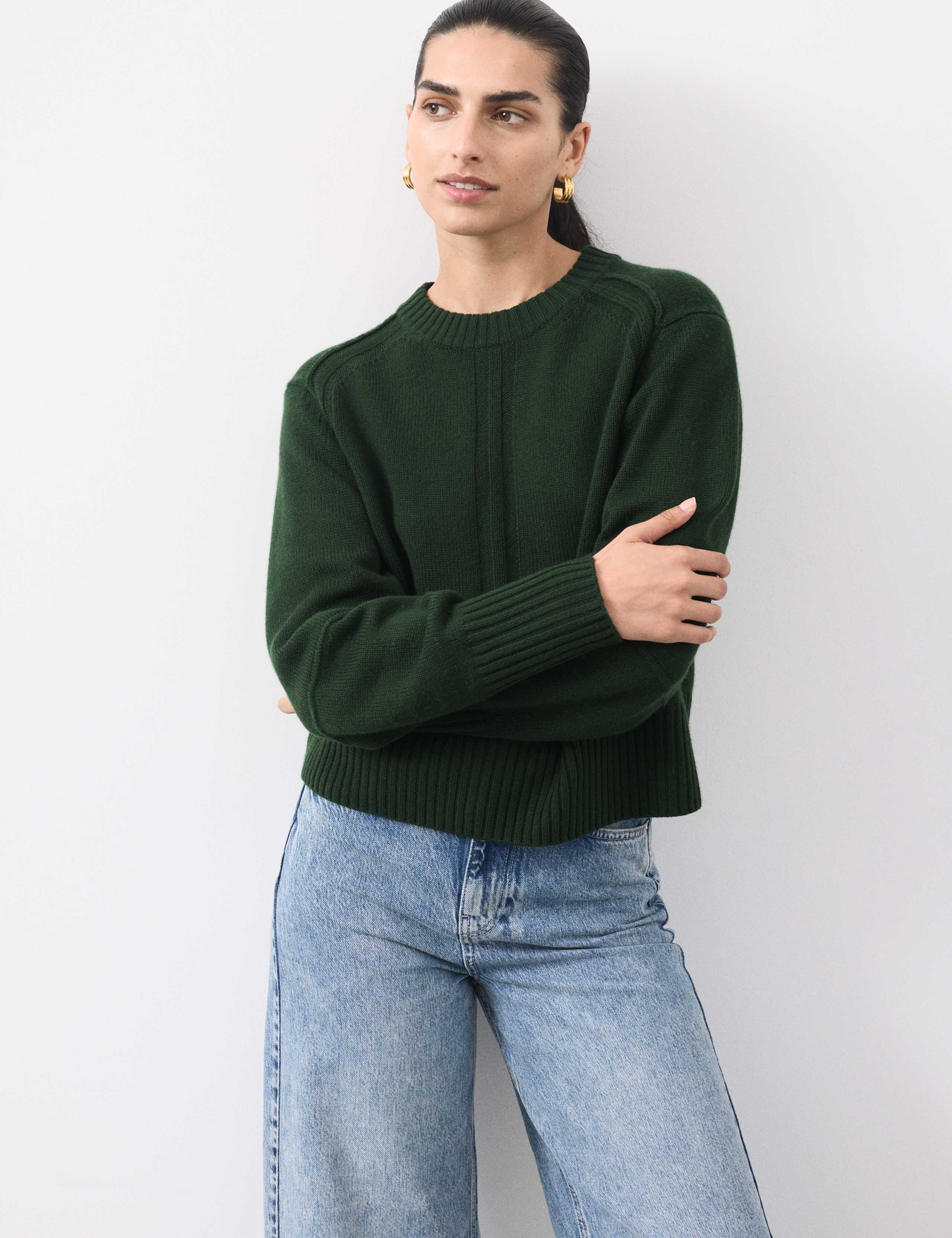 Merino Wool Rich Relaxed Jumper With Cashmere 3 of 7