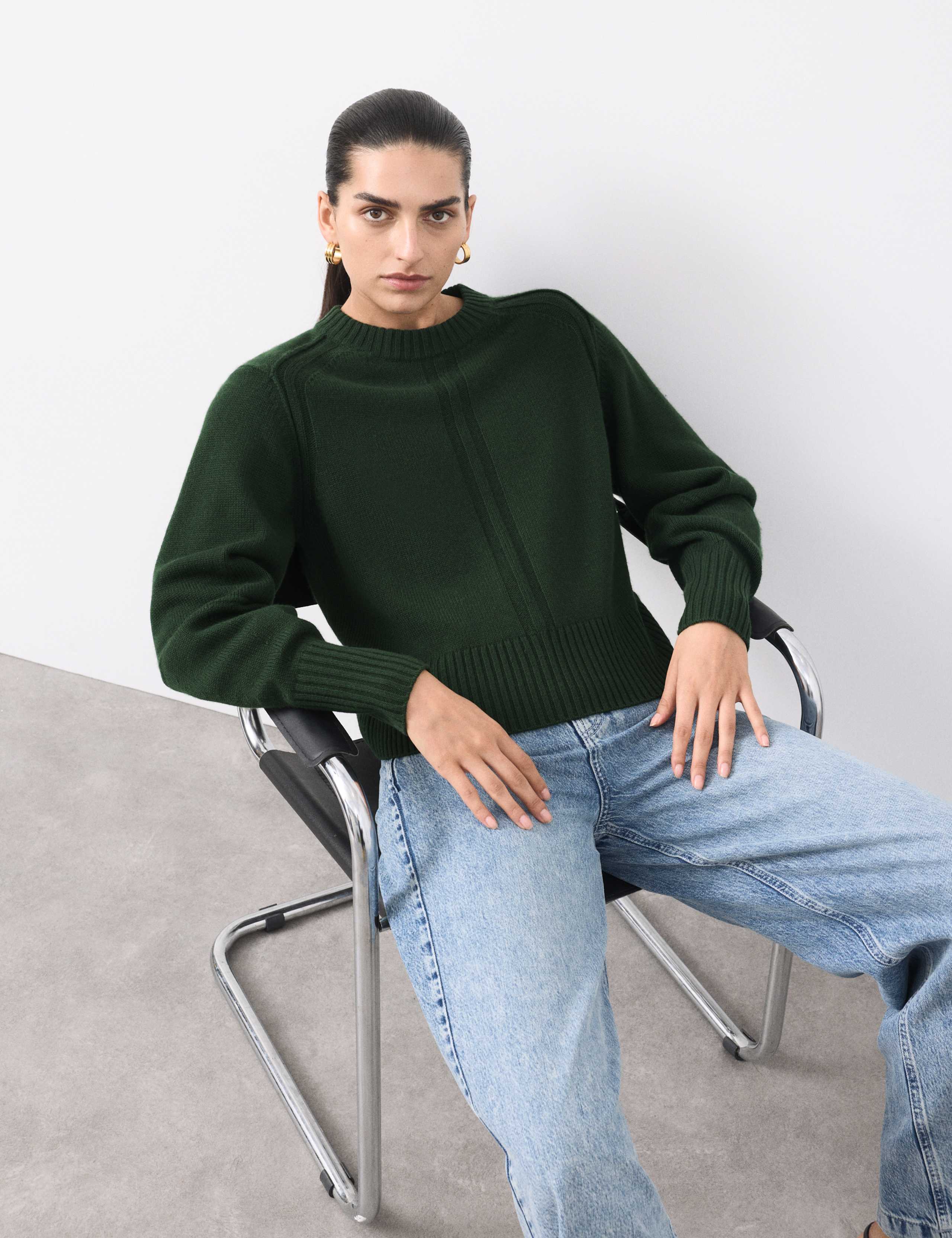 Merino Wool Rich Relaxed Jumper With Cashmere 5 of 7