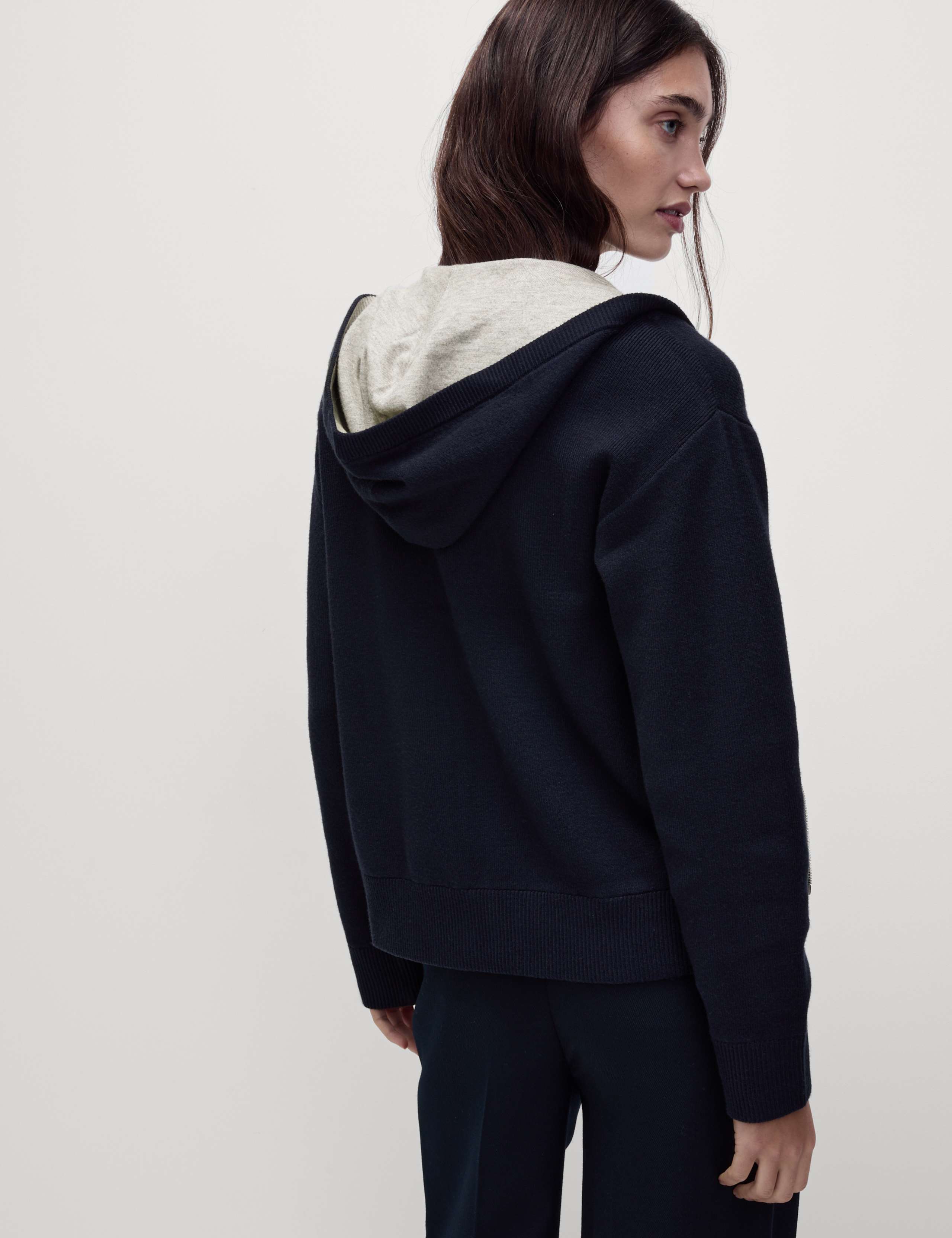Soft Touch Two Tone Slim Fit Hoodie 6 of 7