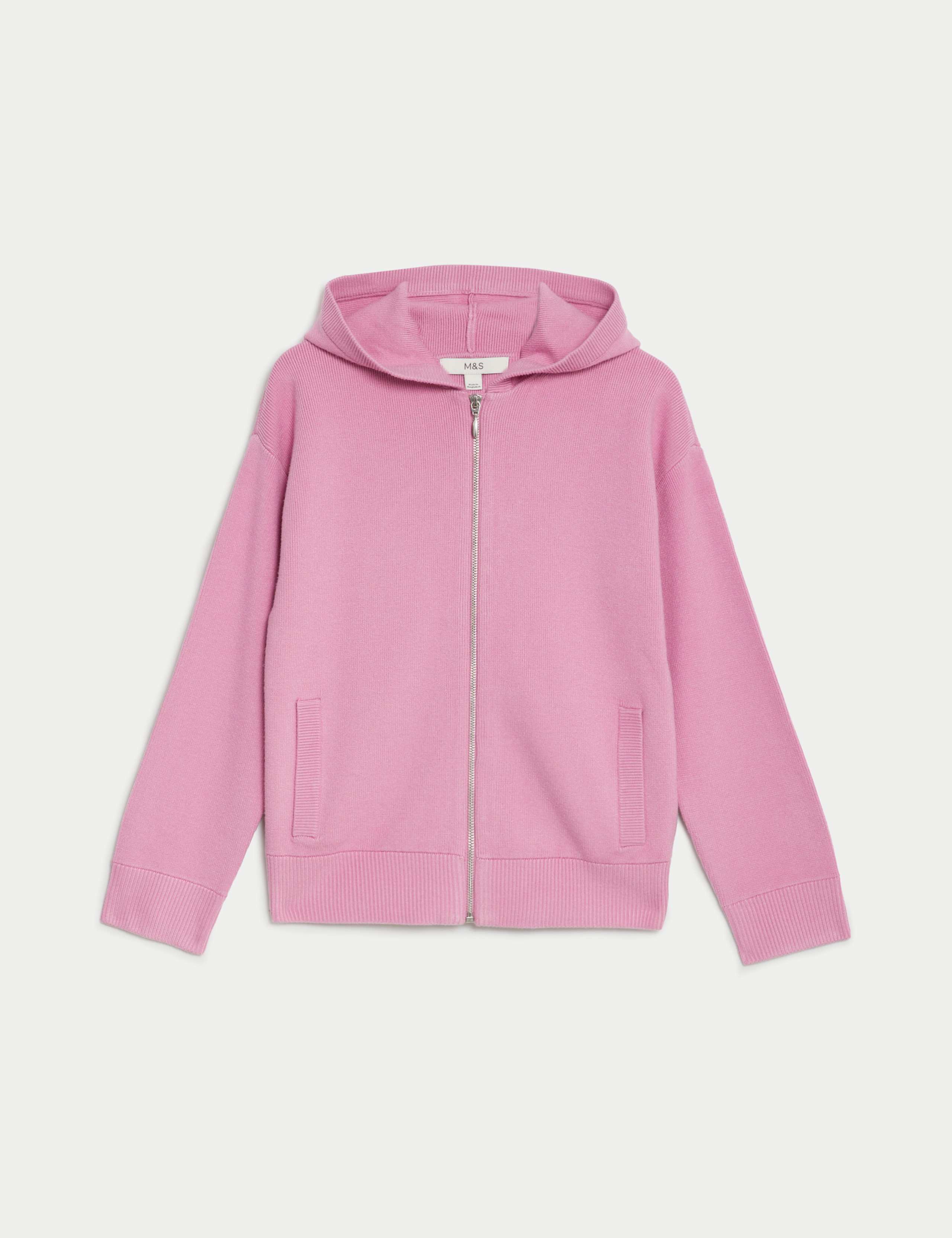 Soft Touch Knitted Zip Up Hoodie 2 of 6
