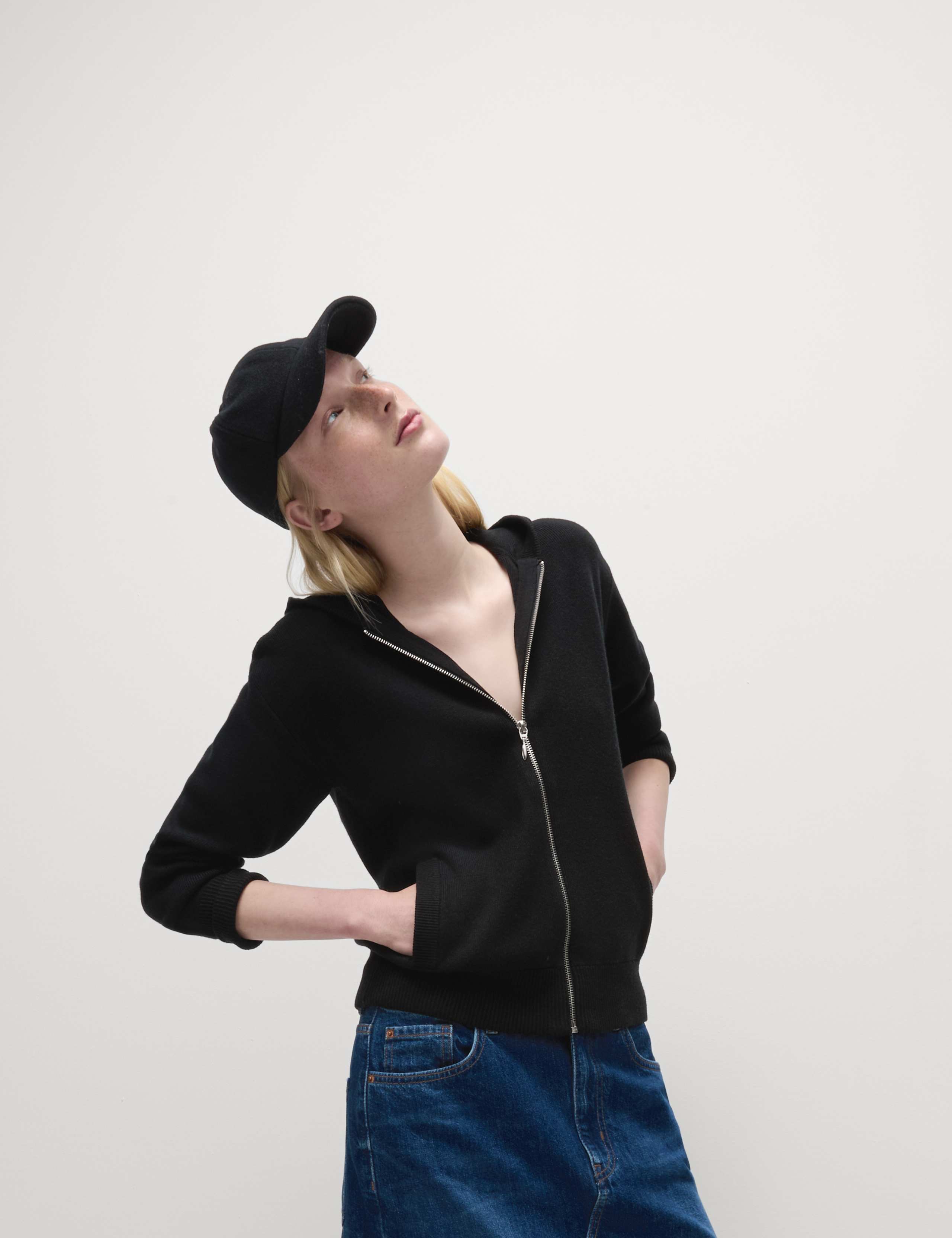 Soft Touch Knitted Zip Up Hoodie 3 of 5