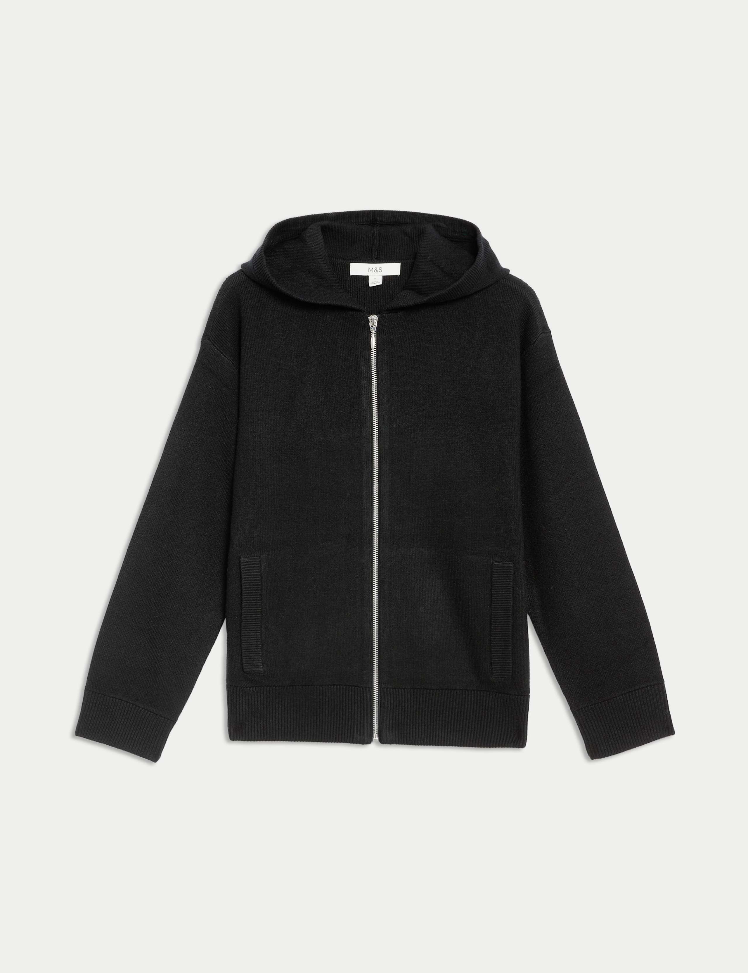 Soft Touch Knitted Zip Up Hoodie 2 of 5
