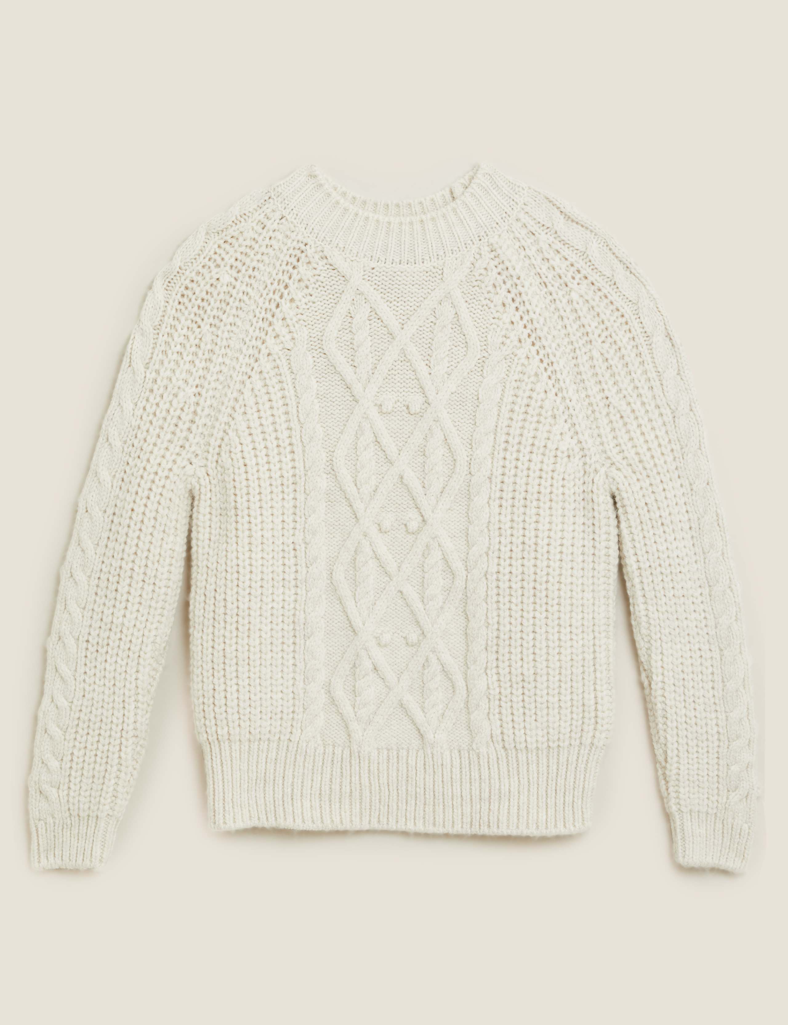 Cable Knit Crew Neck Jumper 2 of 4