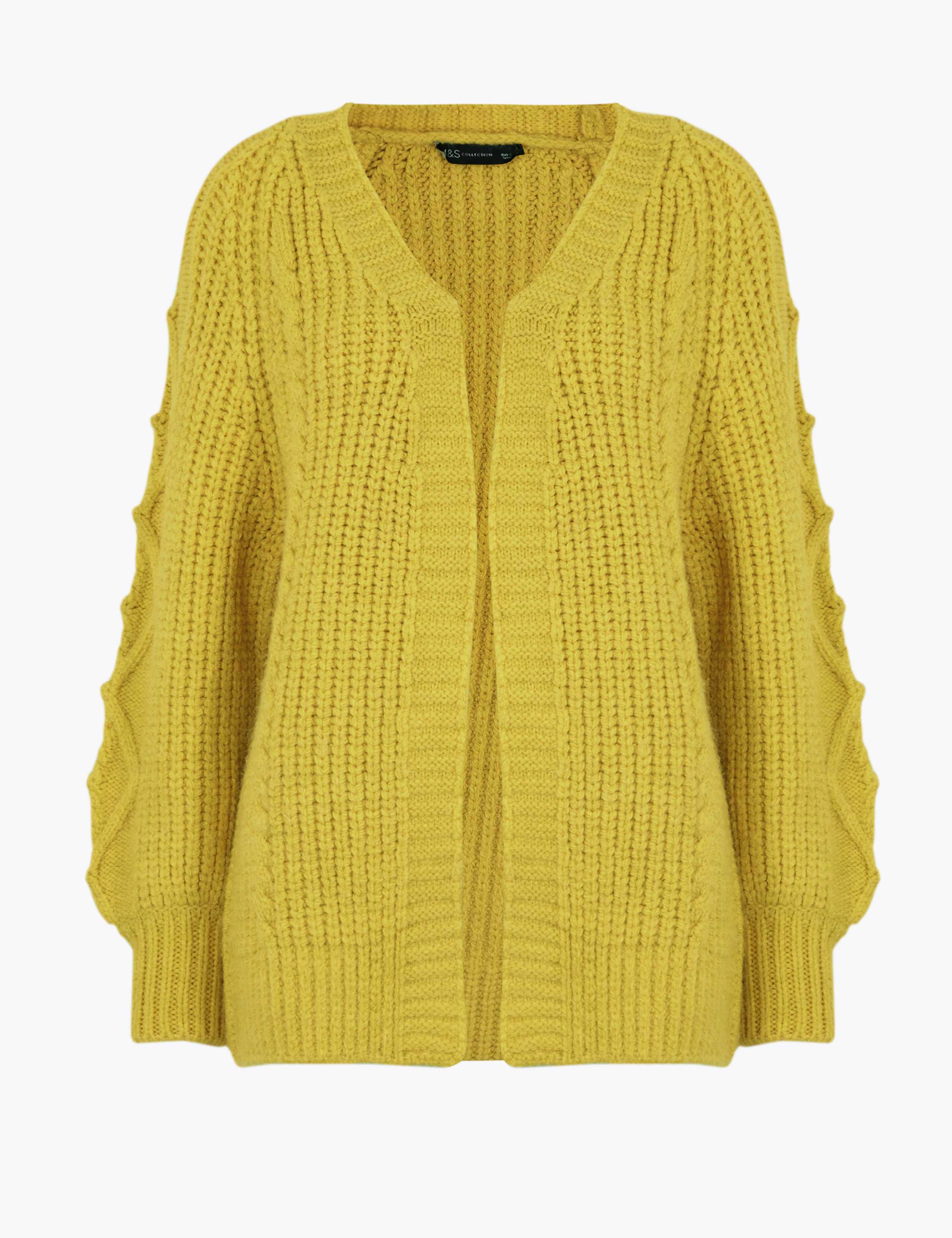 Cable Knit Relaxed Longline Cardigan 2 of 5