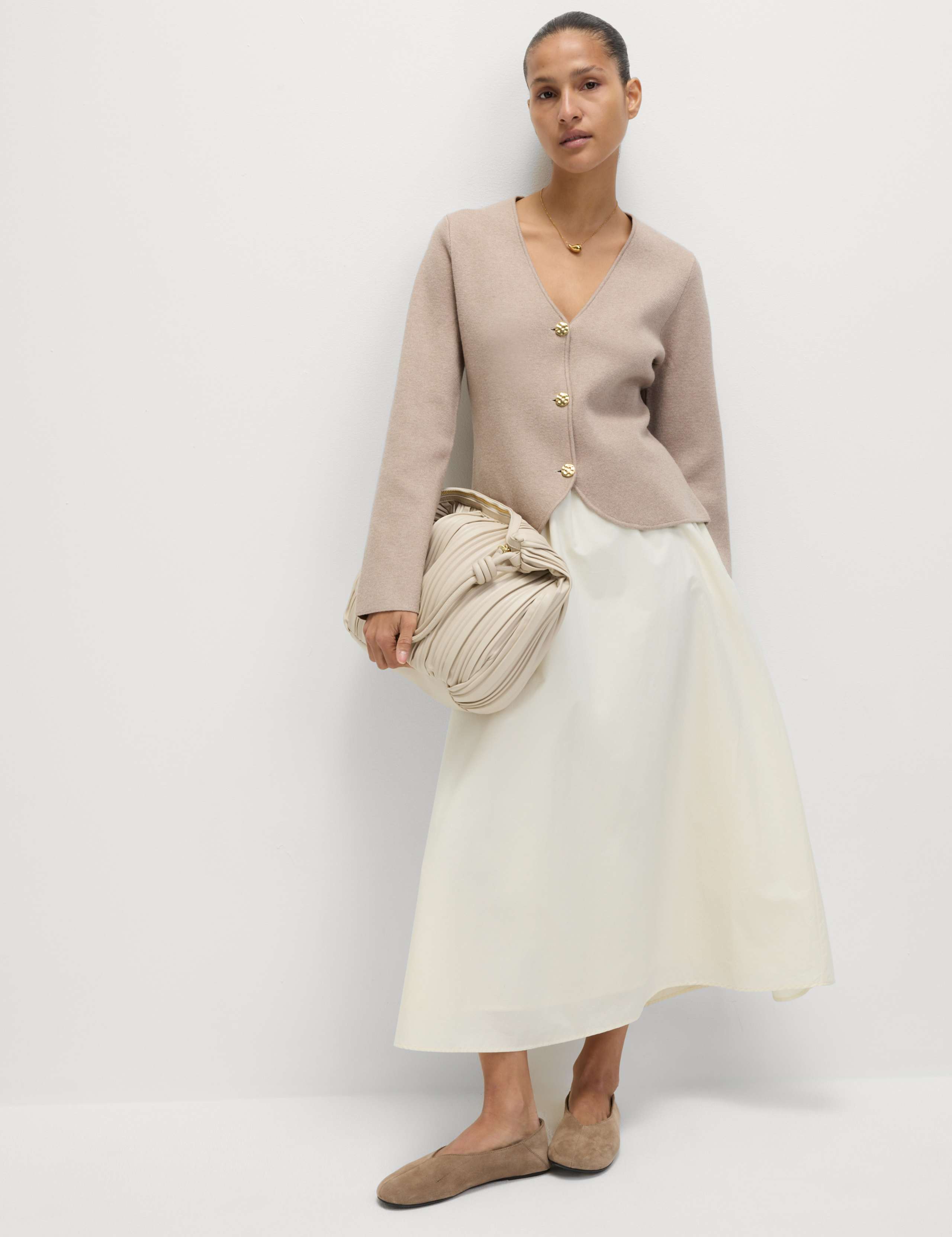 Soft Touch V-Neck Waisted Knitted Jacket 3 of 7