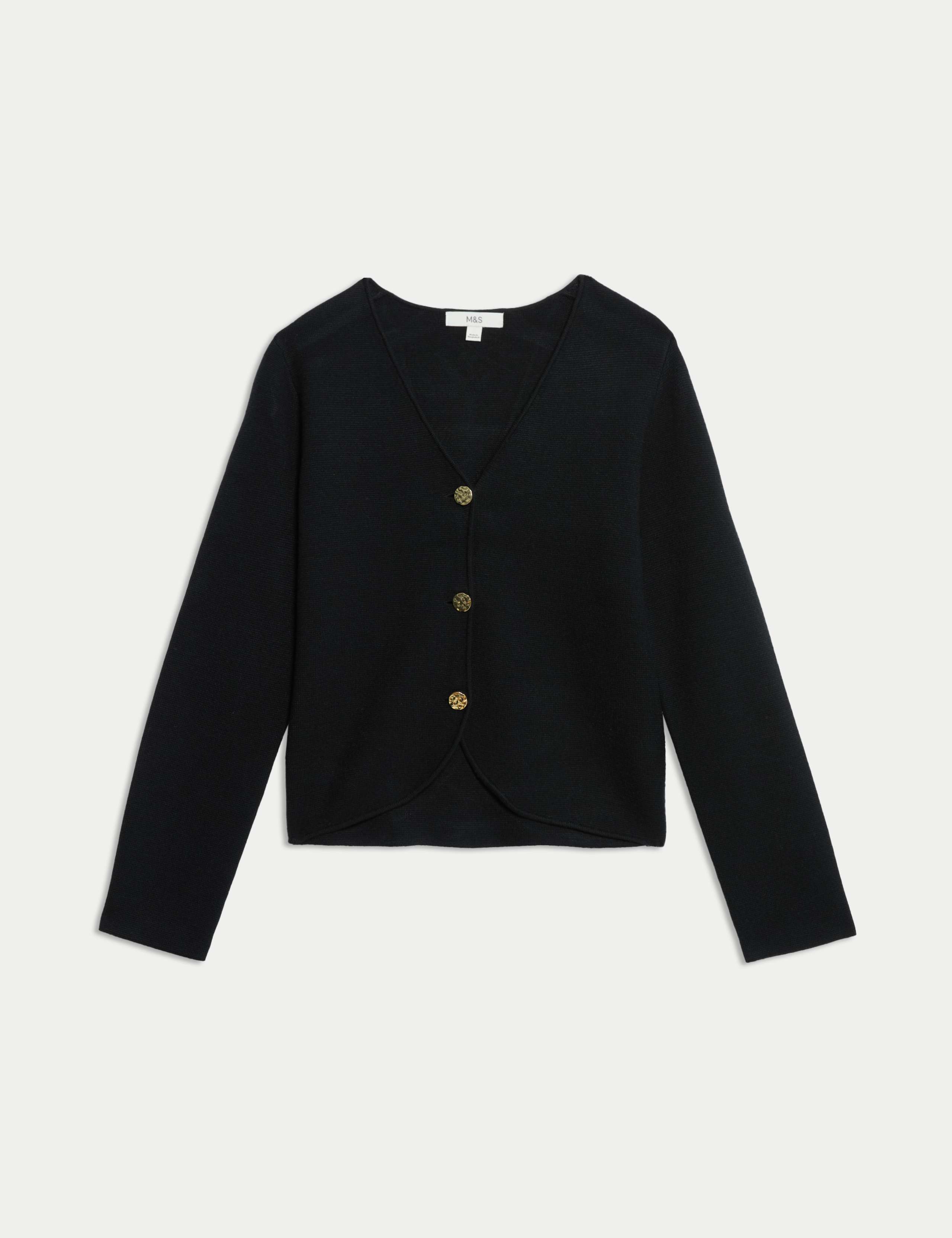 Soft Touch V-Neck Waisted Knitted Jacket 2 of 6
