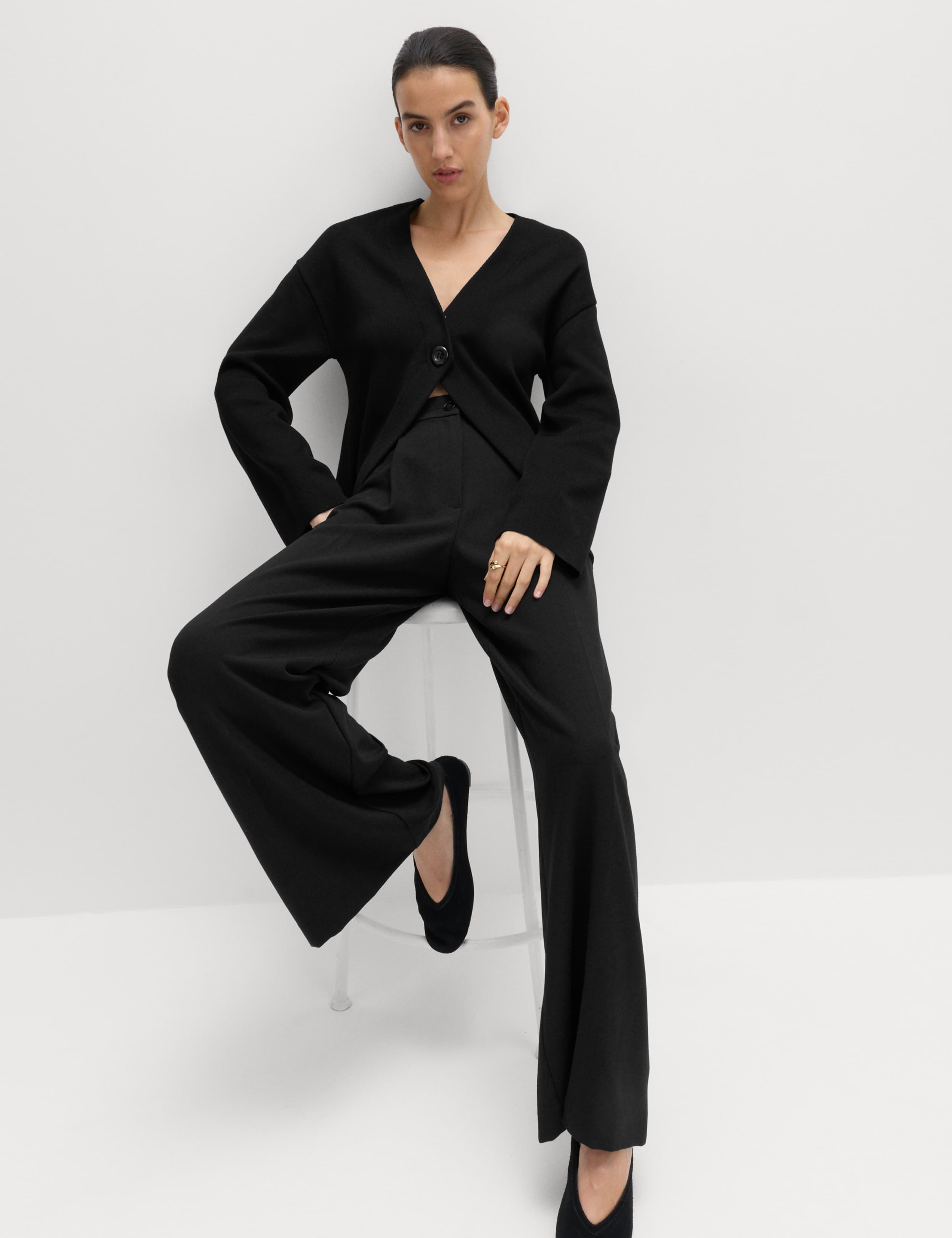 Soft Touch V-Neck Knitted Jacket 5 of 5