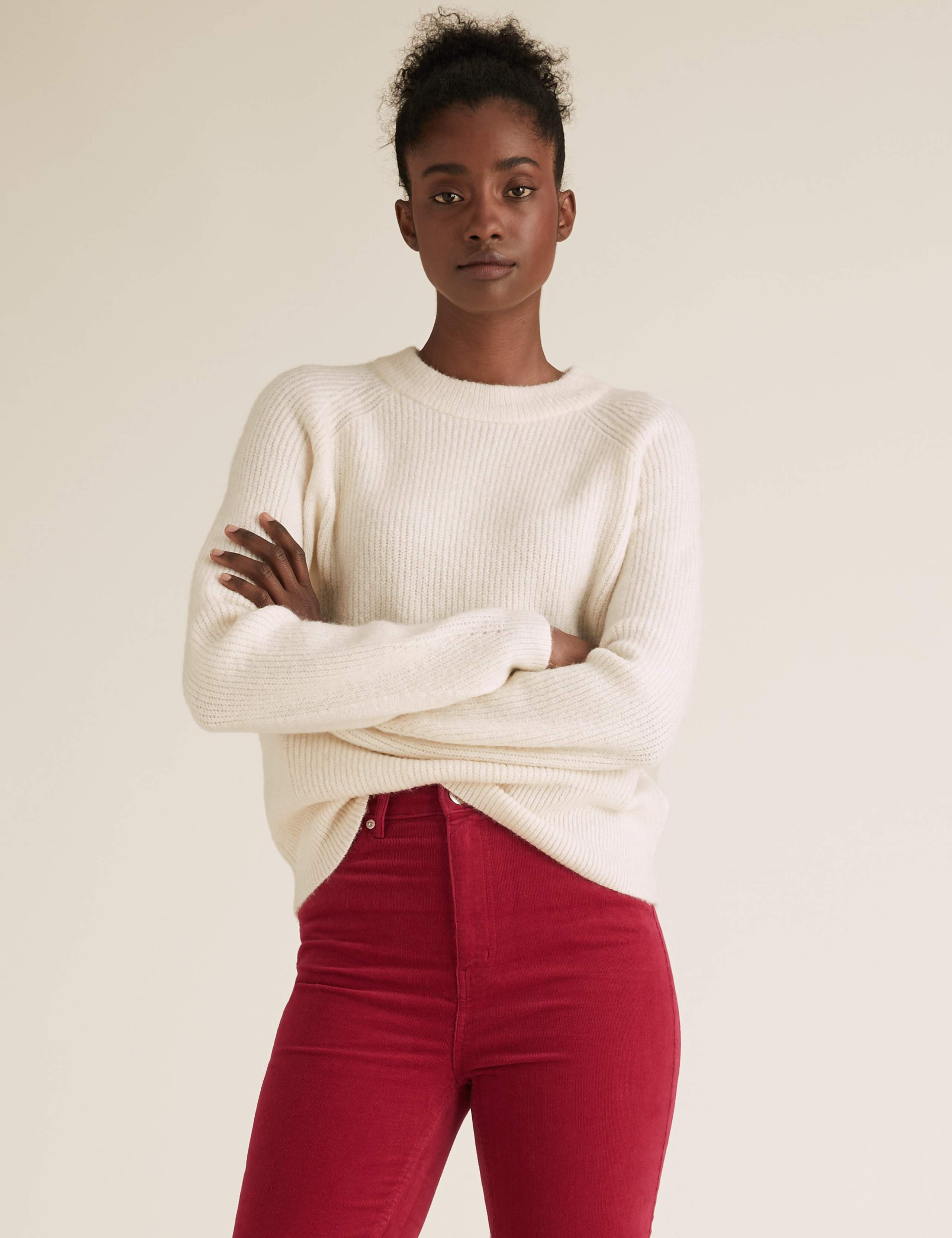 Ribbed Crew Neck Jumper 2 of 3