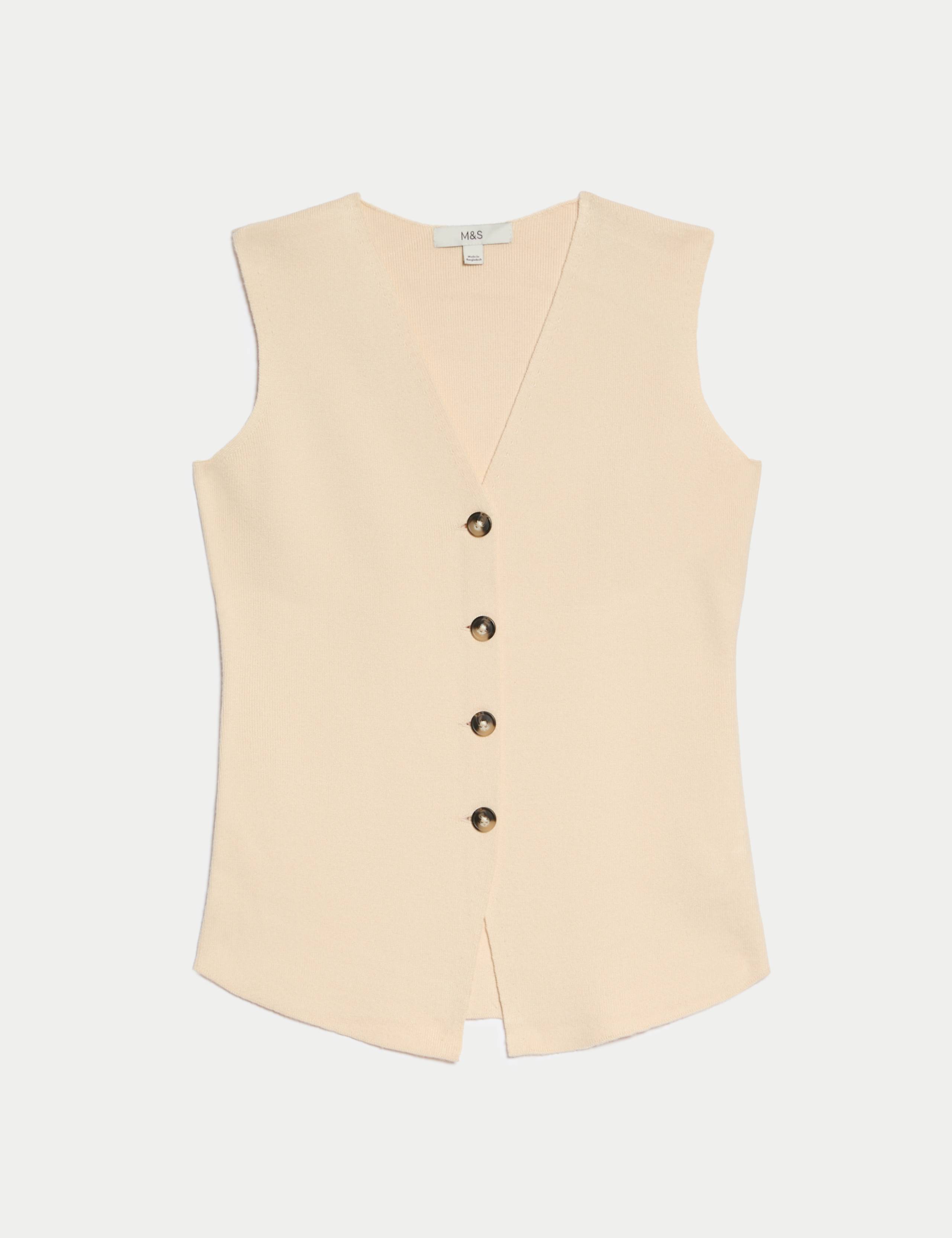 Soft Touch V-Neck Knitted Waistcoat 2 of 7