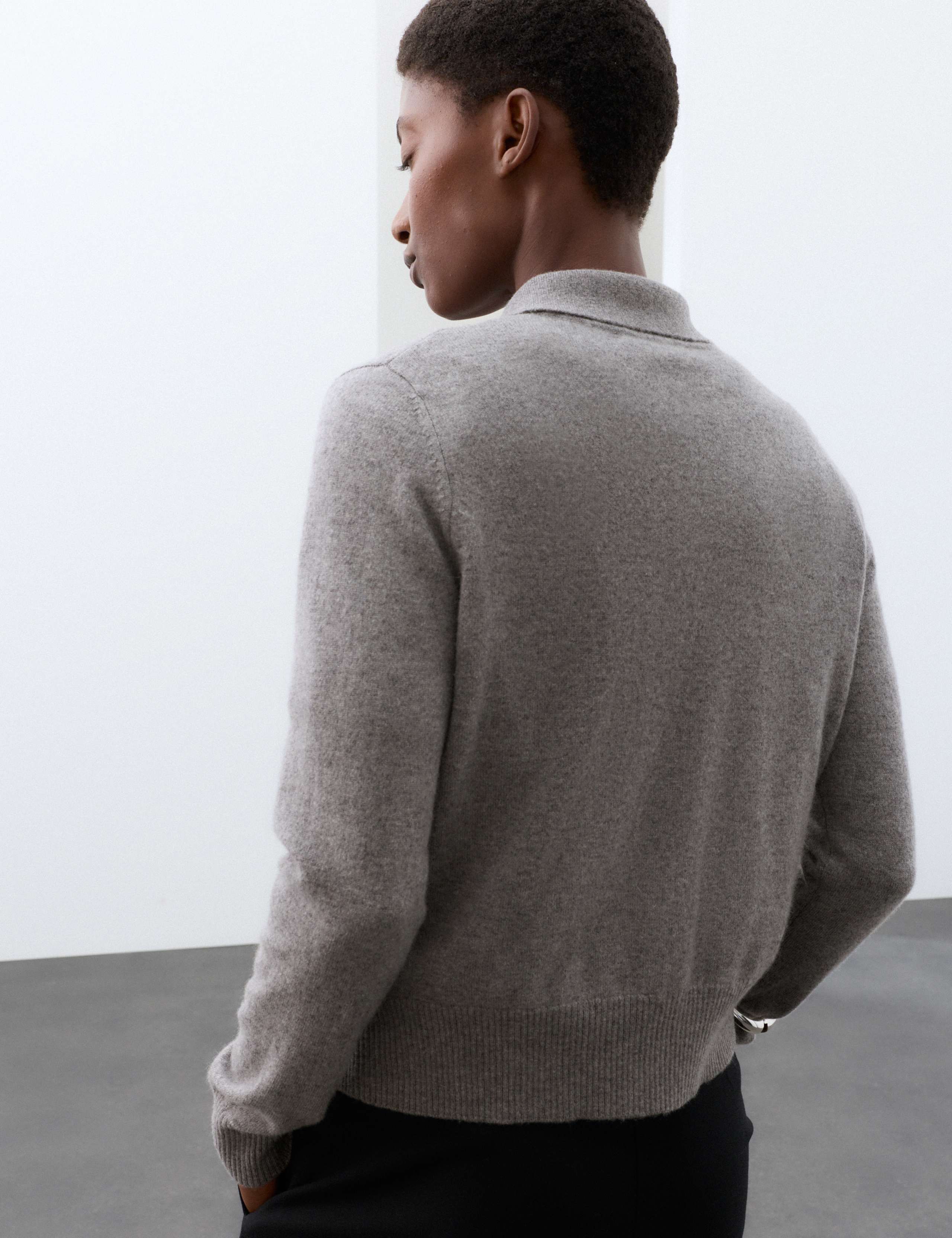 Pure Cashmere Collared Button Through Cardigan 3 of 7