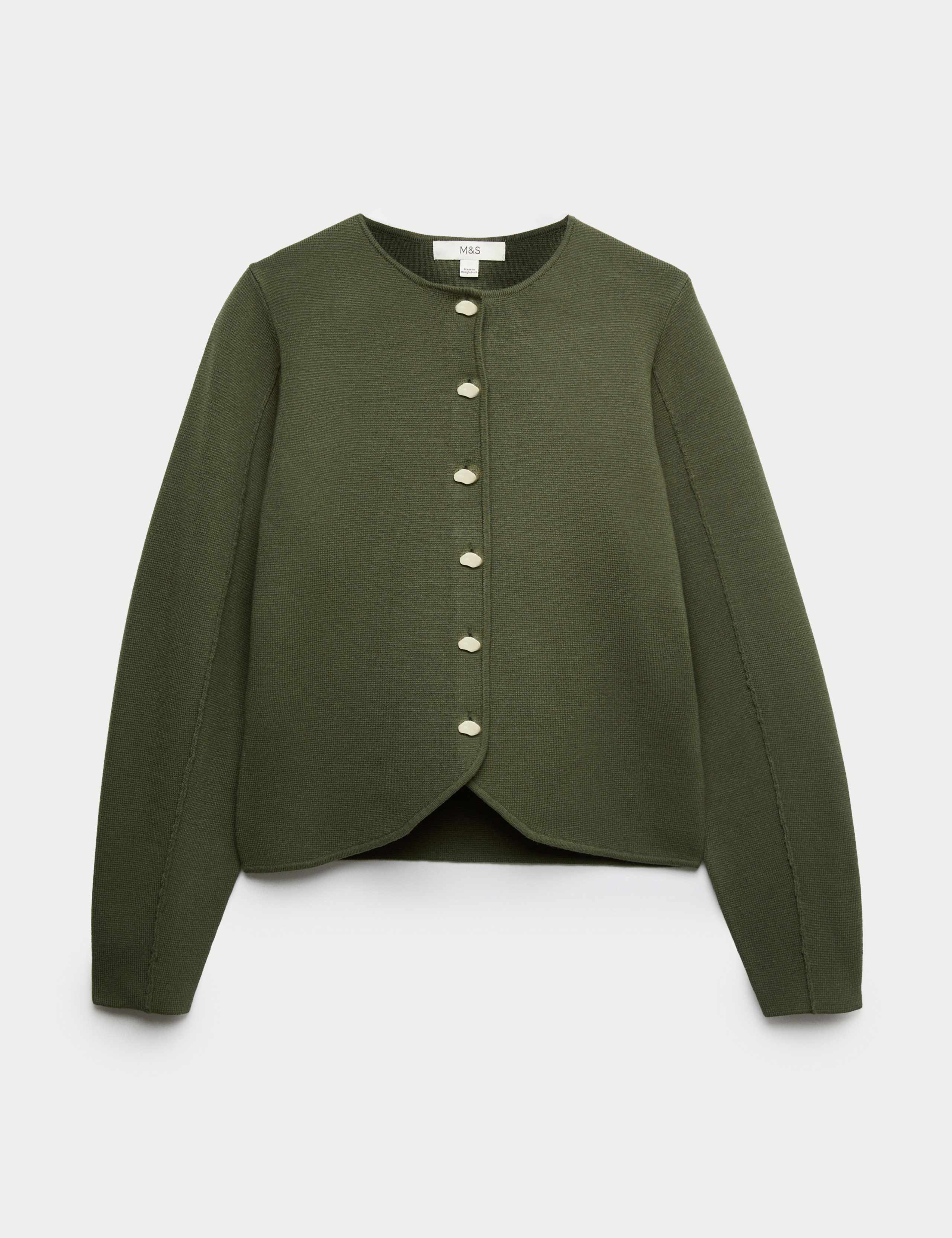 Soft Touch Waisted Fitted Cardigan 2 of 5