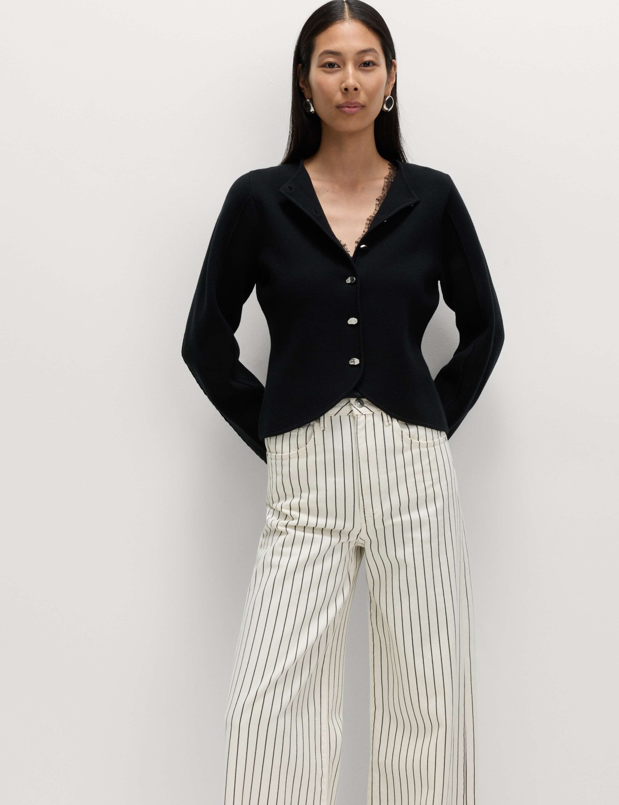 Soft Touch Waisted Fitted Cardigan 5 of 6