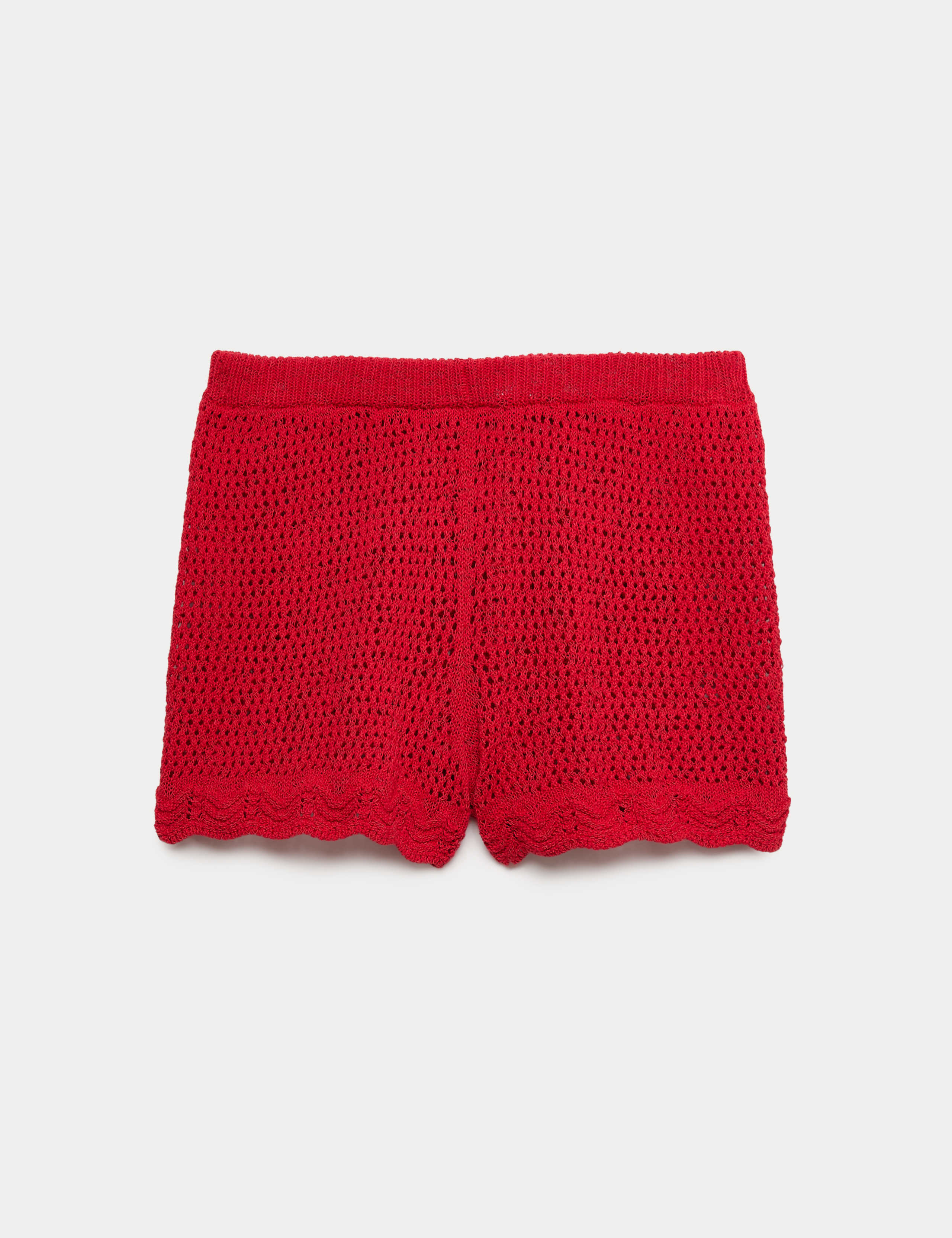 Cotton Blend Crochet-Look Beach Shorts 1 of 1