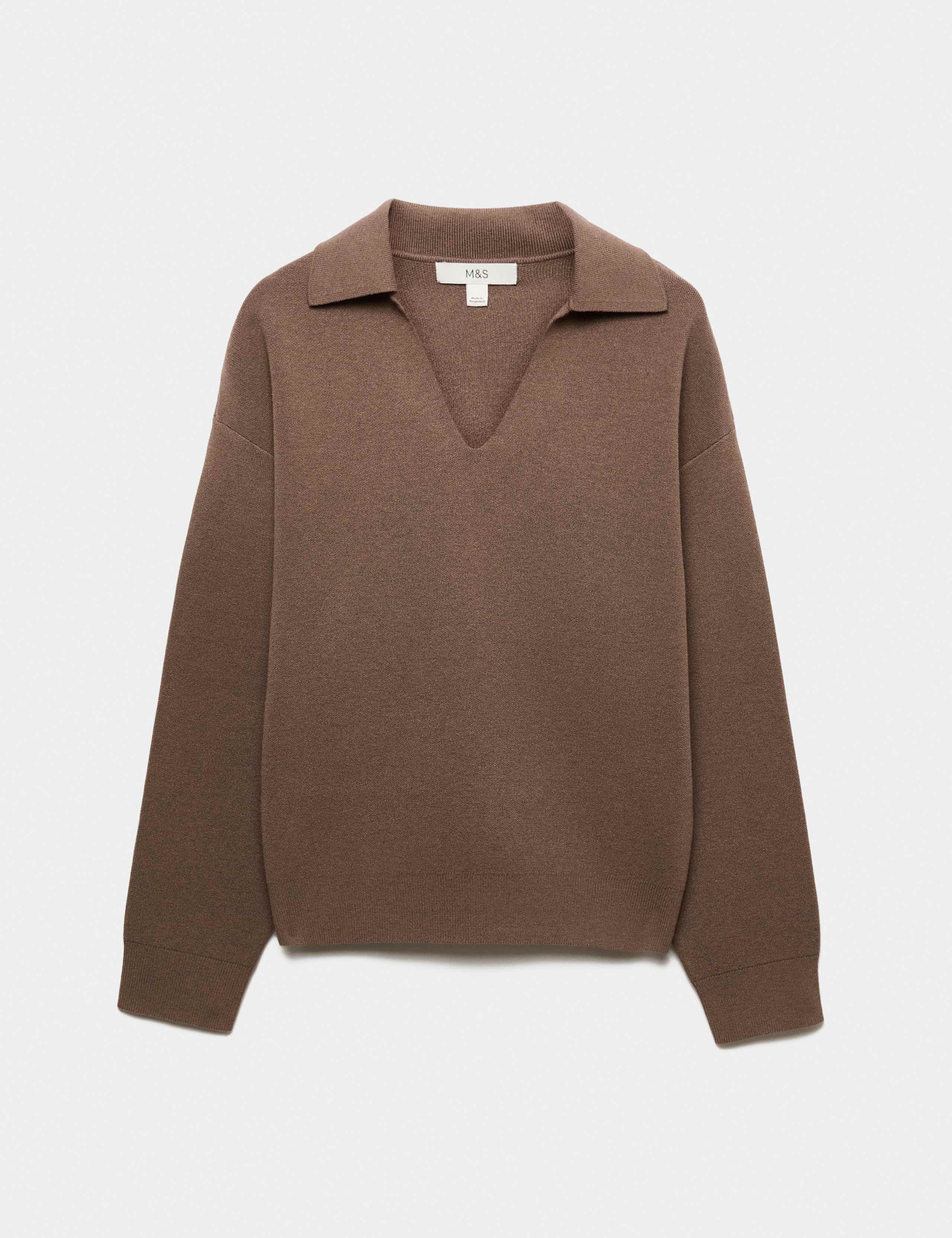 Soft Touch Polo Neck Relaxed Jumper 2 of 6