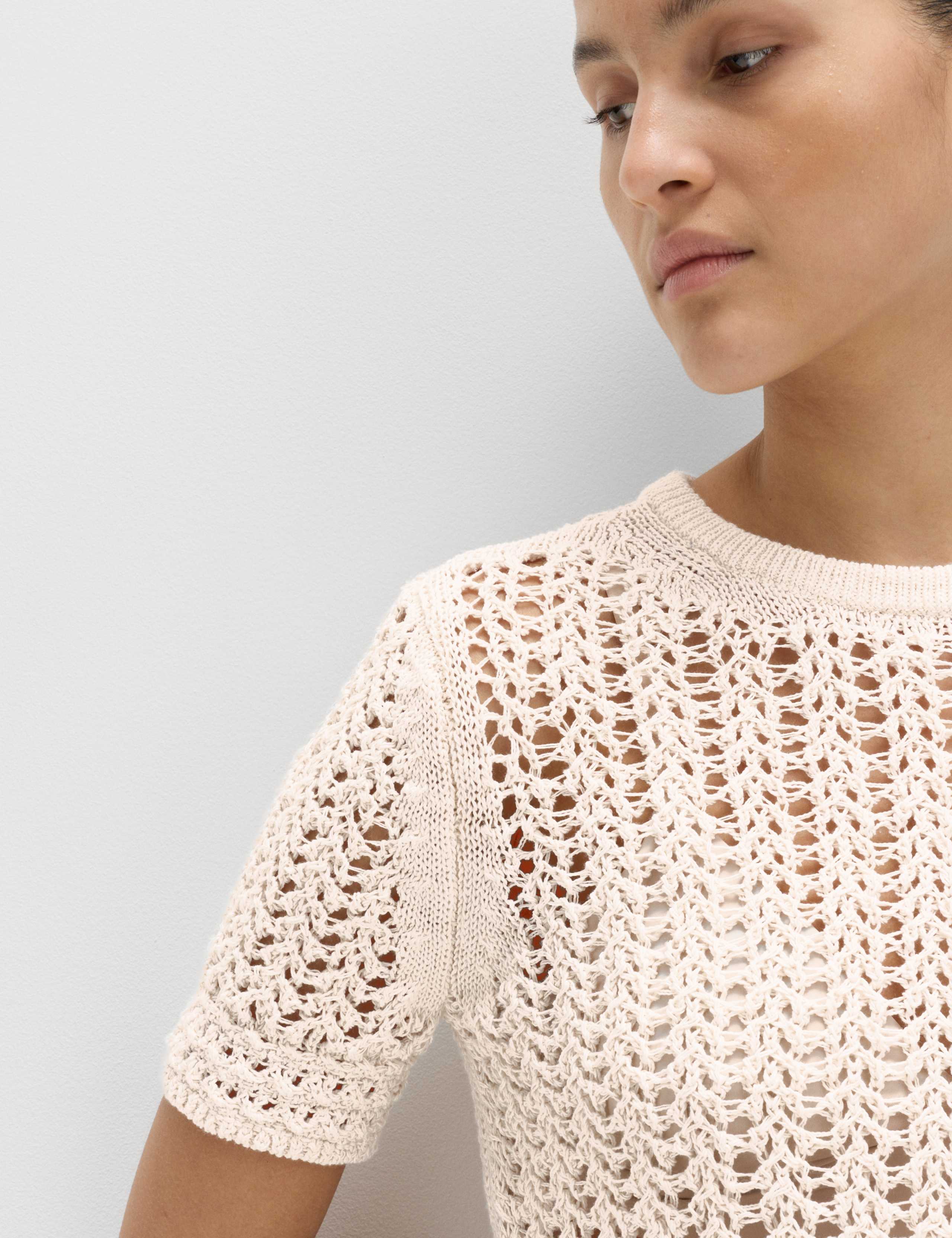 Cotton Rich Textured Knitted Top 3 of 5