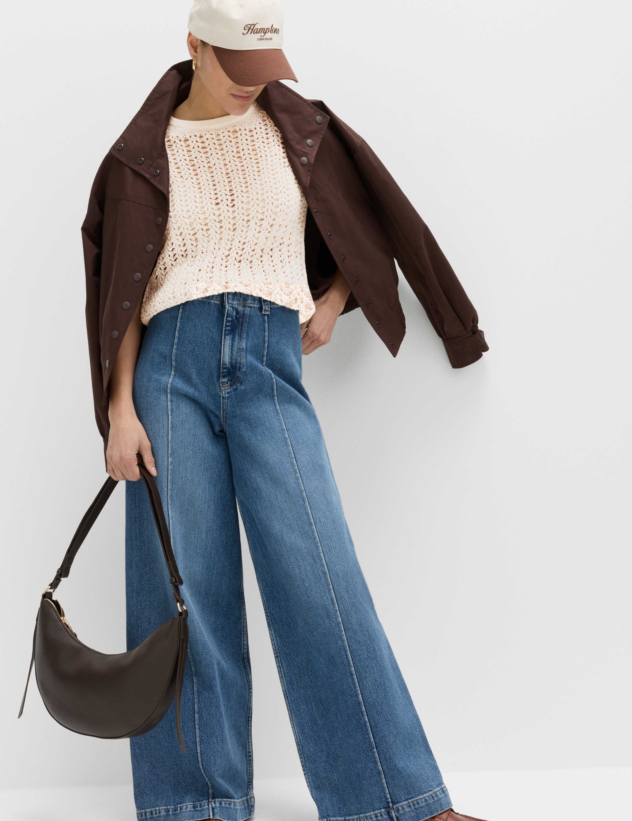 Cotton Rich Textured Knitted Top 4 of 5