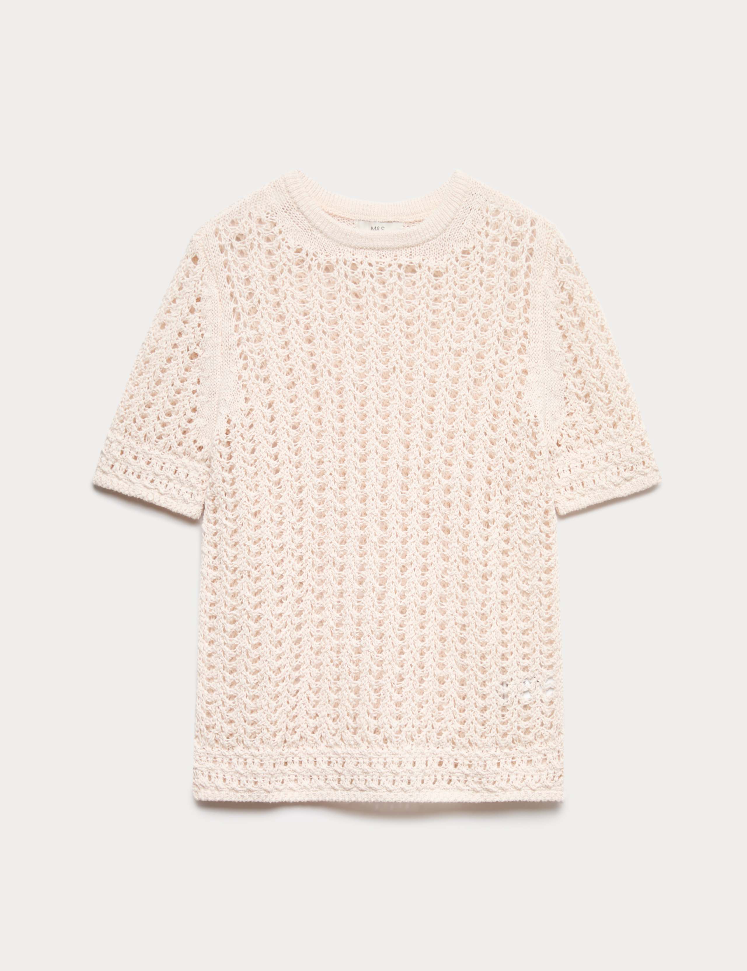 Cotton Rich Textured Knitted Top 2 of 5