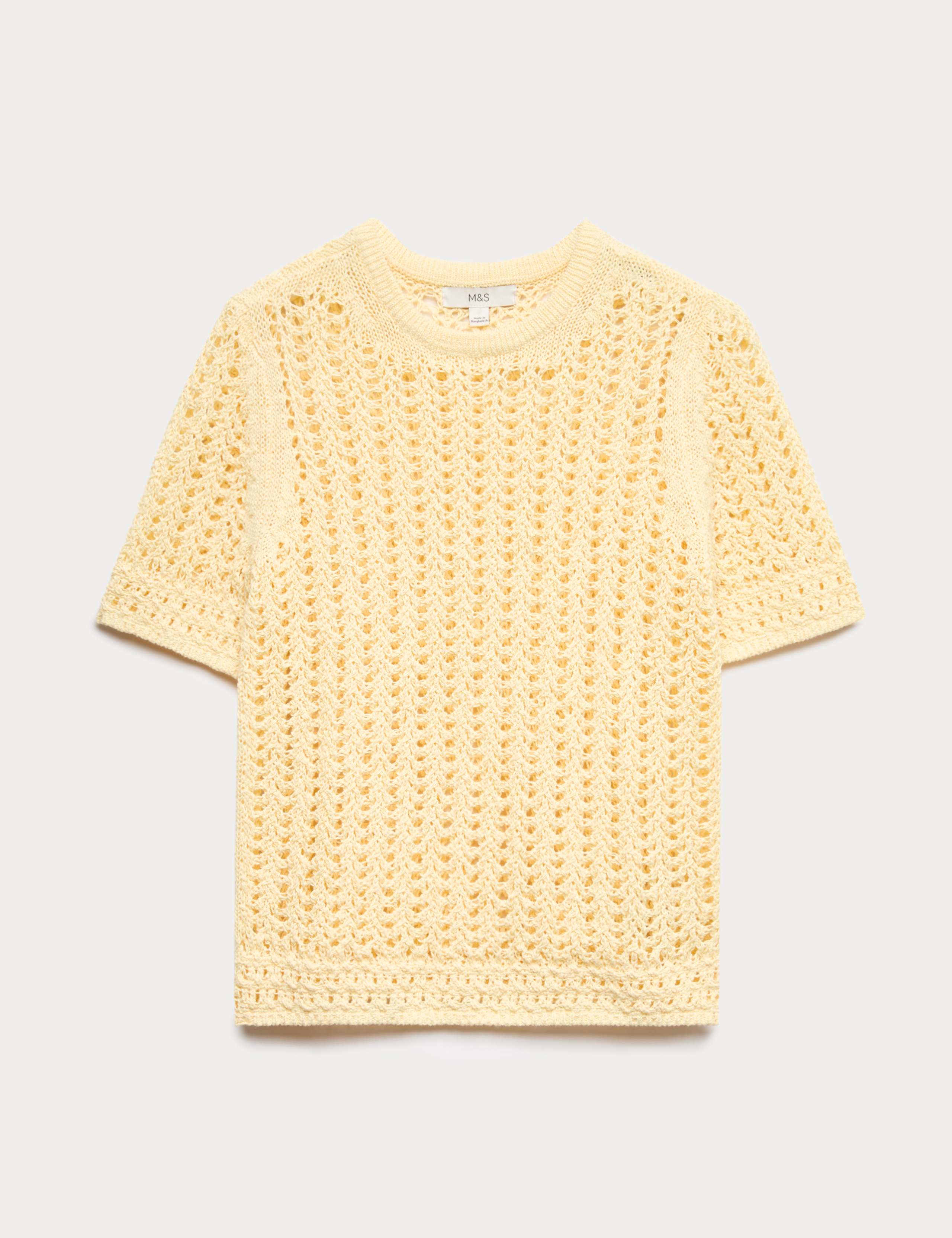 Cotton Rich Textured Knitted Top 2 of 5