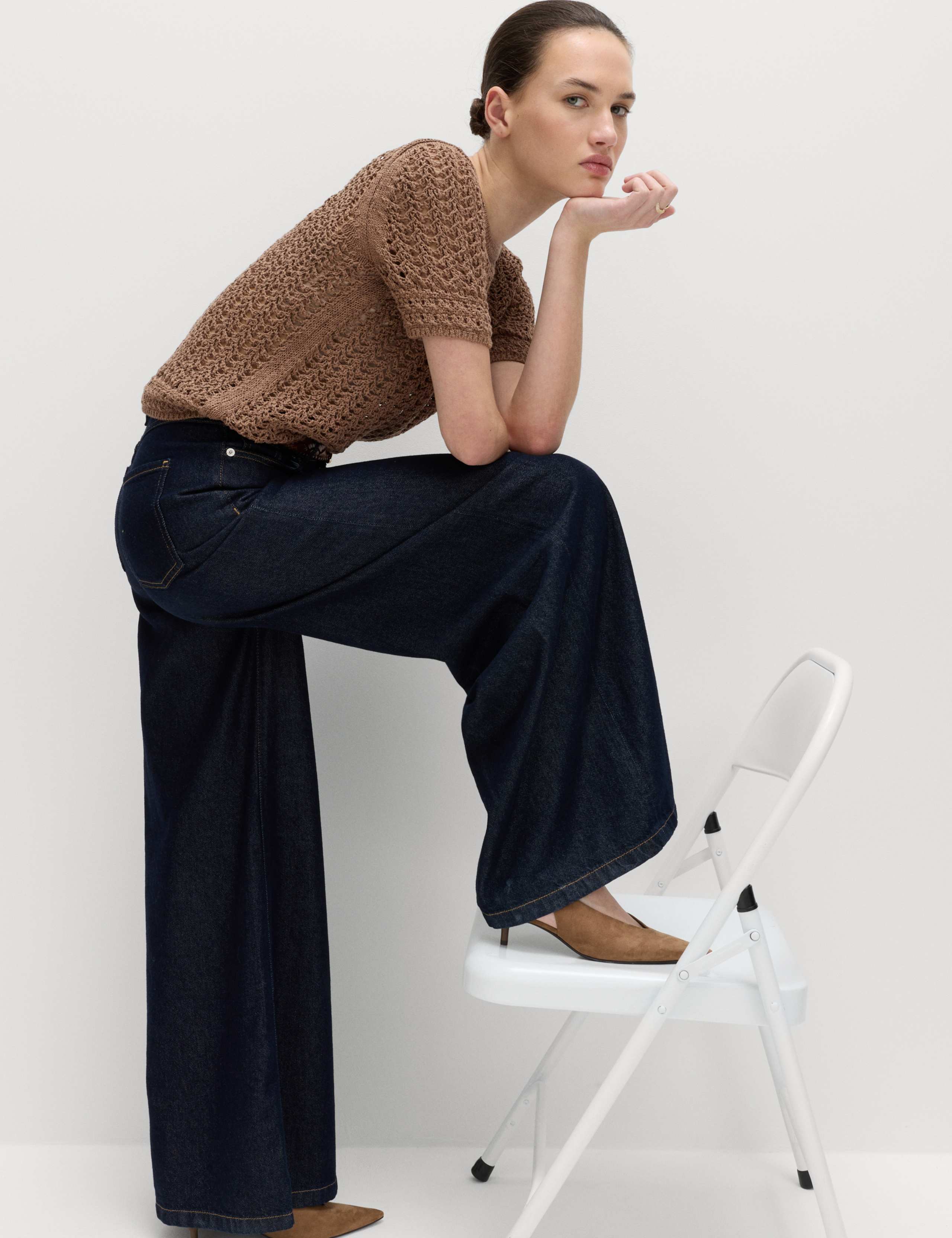 Cotton Rich Textured Knitted Top 3 of 6