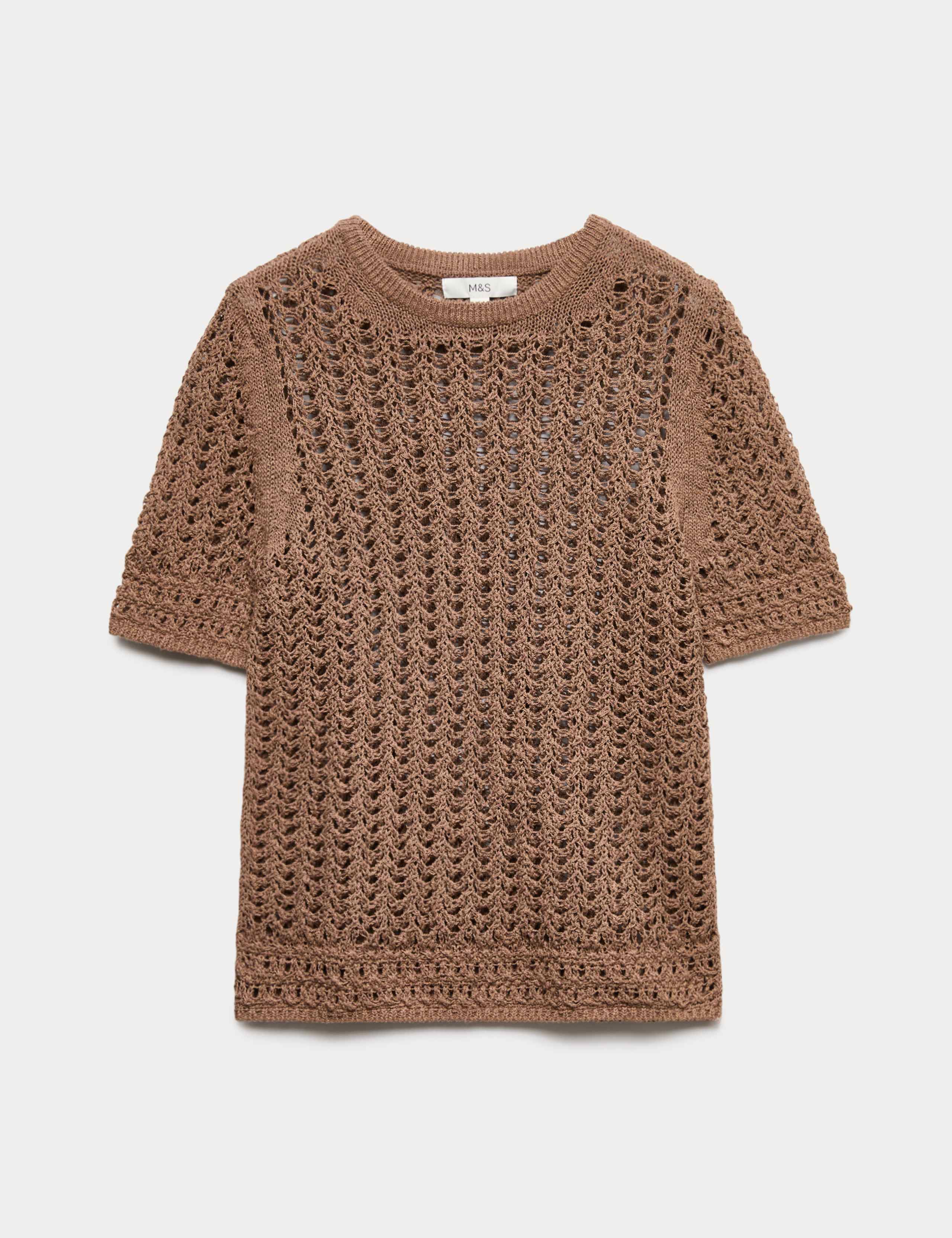 Cotton Rich Textured Knitted Top 2 of 6