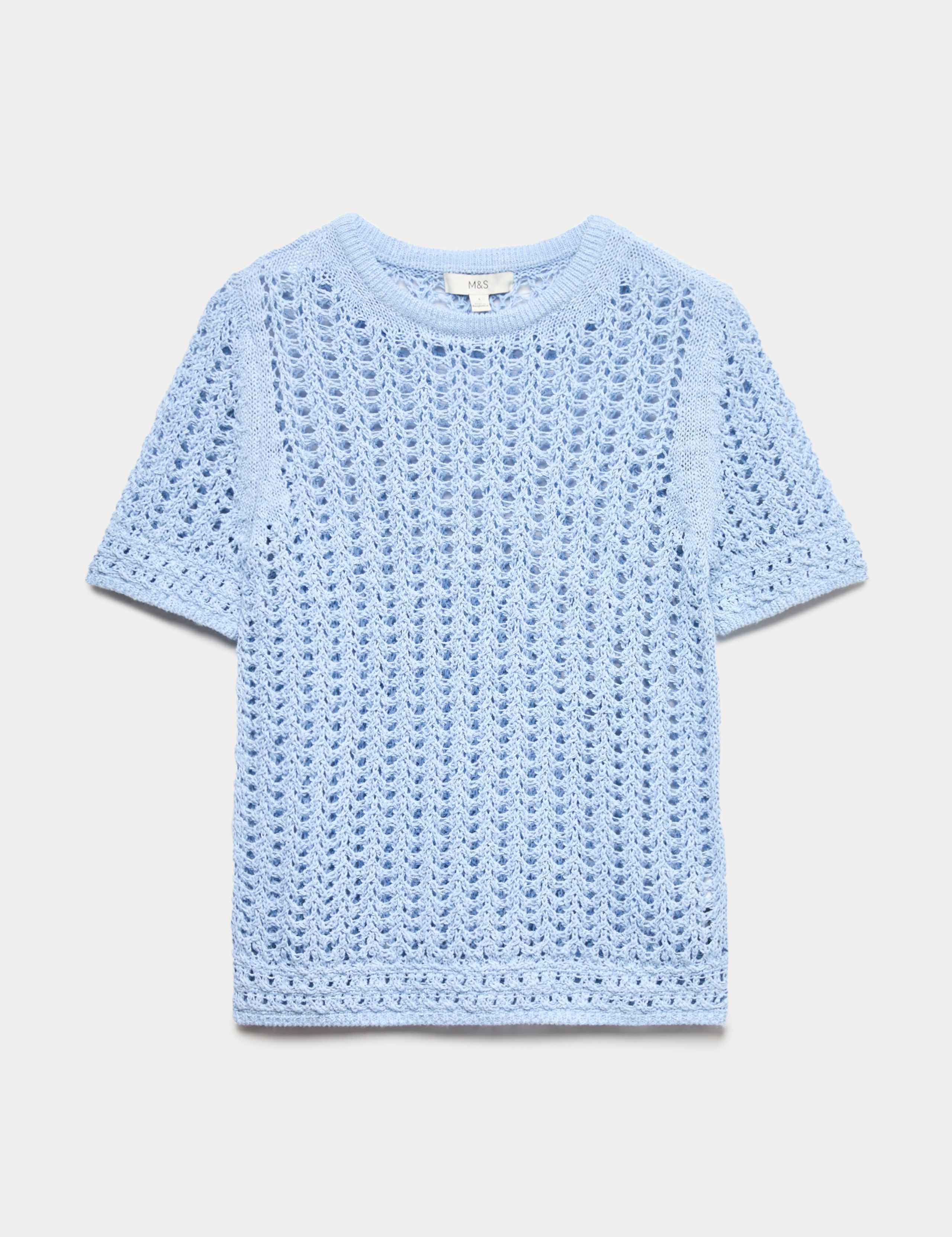 Cotton Rich Textured Knitted Top 2 of 5