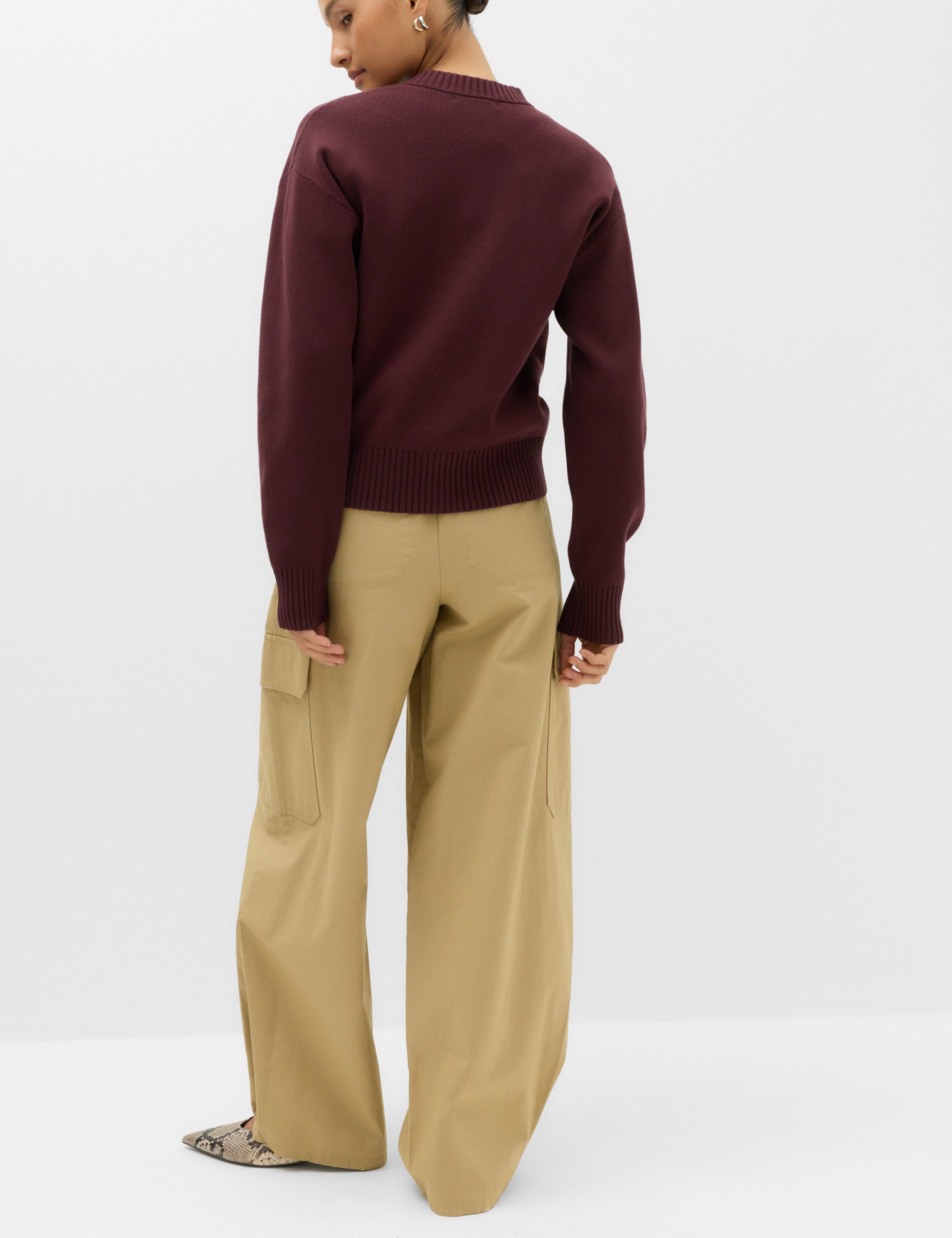 Zip Up Knitted Bomber Cardigan 3 of 7