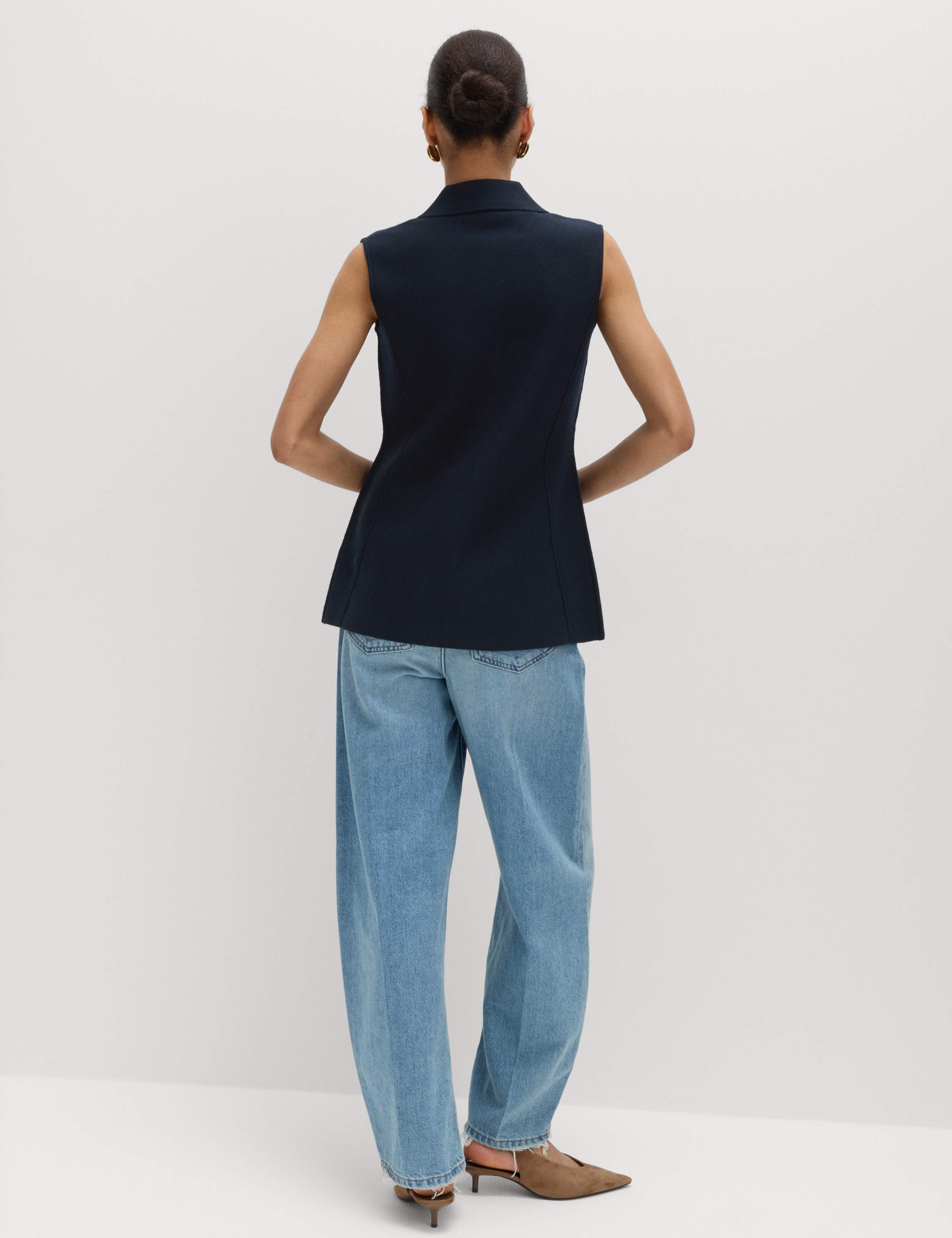 Soft Touch Longline Knitted Waistcoat 5 of 6