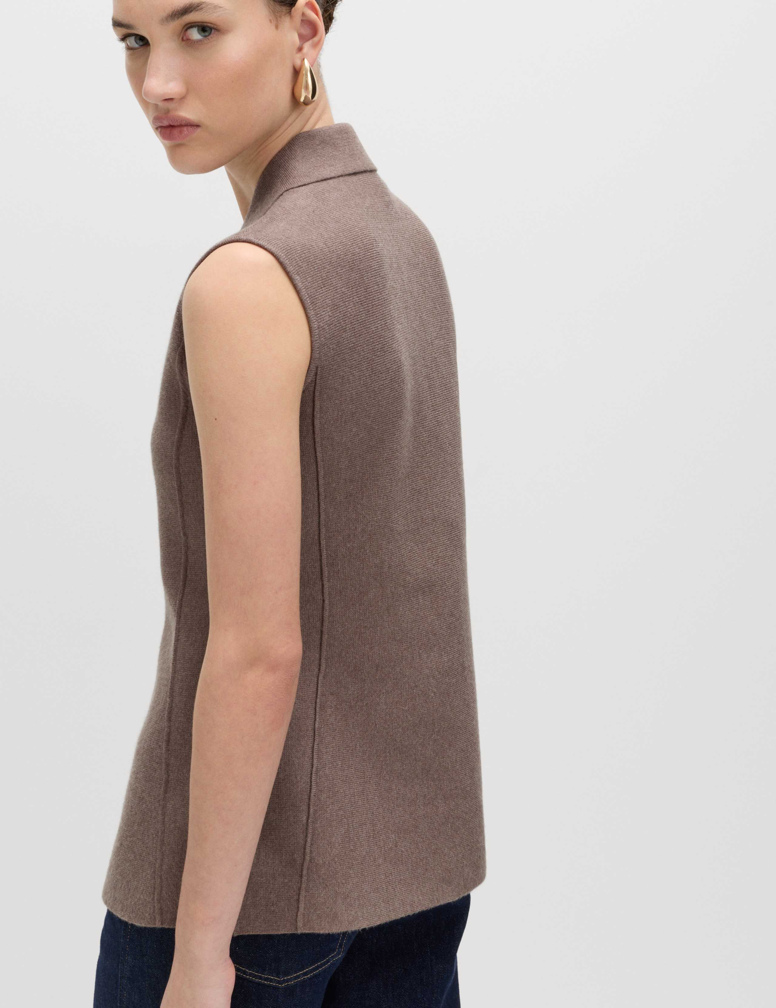 Soft Touch Longline Knitted Waistcoat 5 of 5