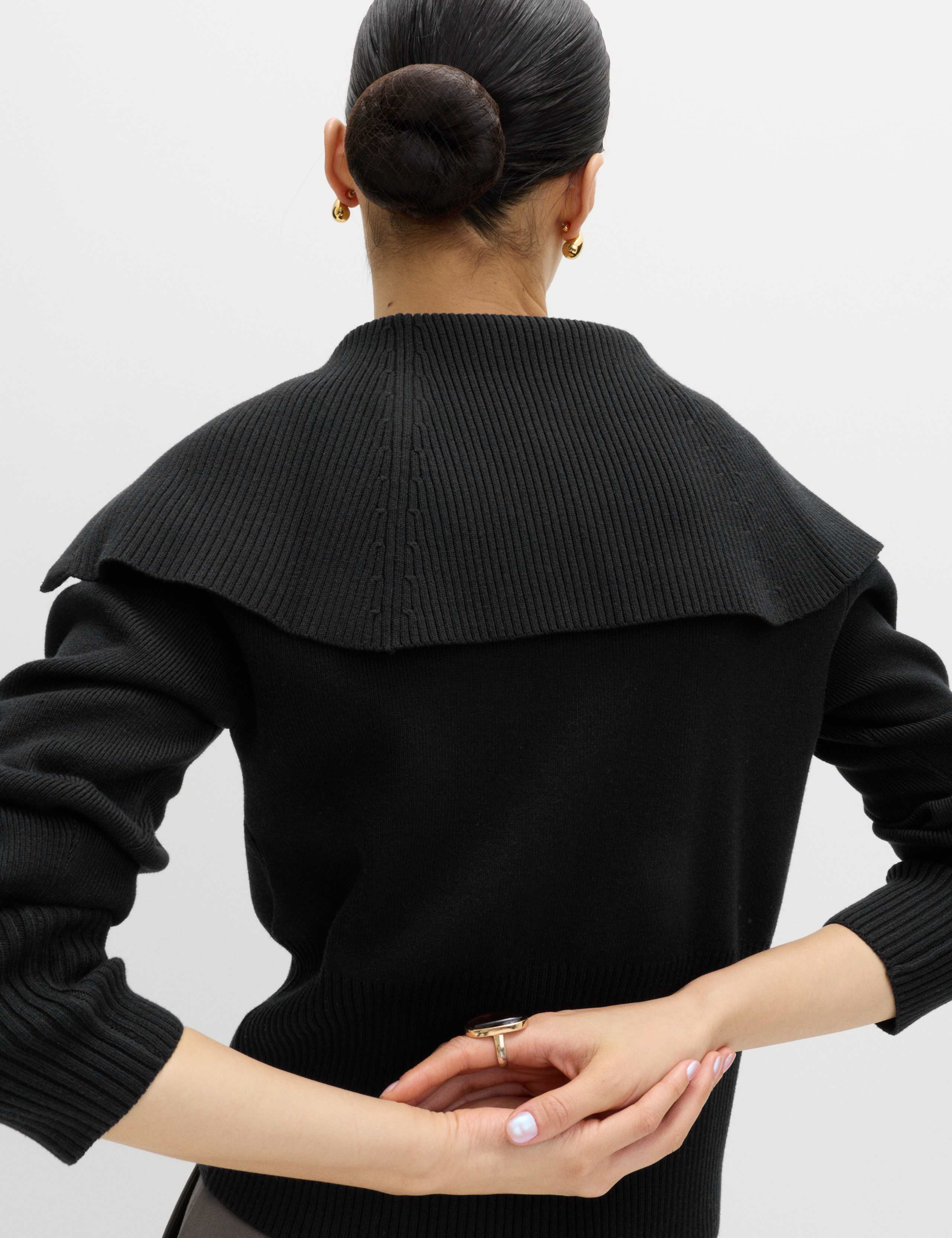 Collared Zip Up Slim Fit Knitted Jacket 5 of 5