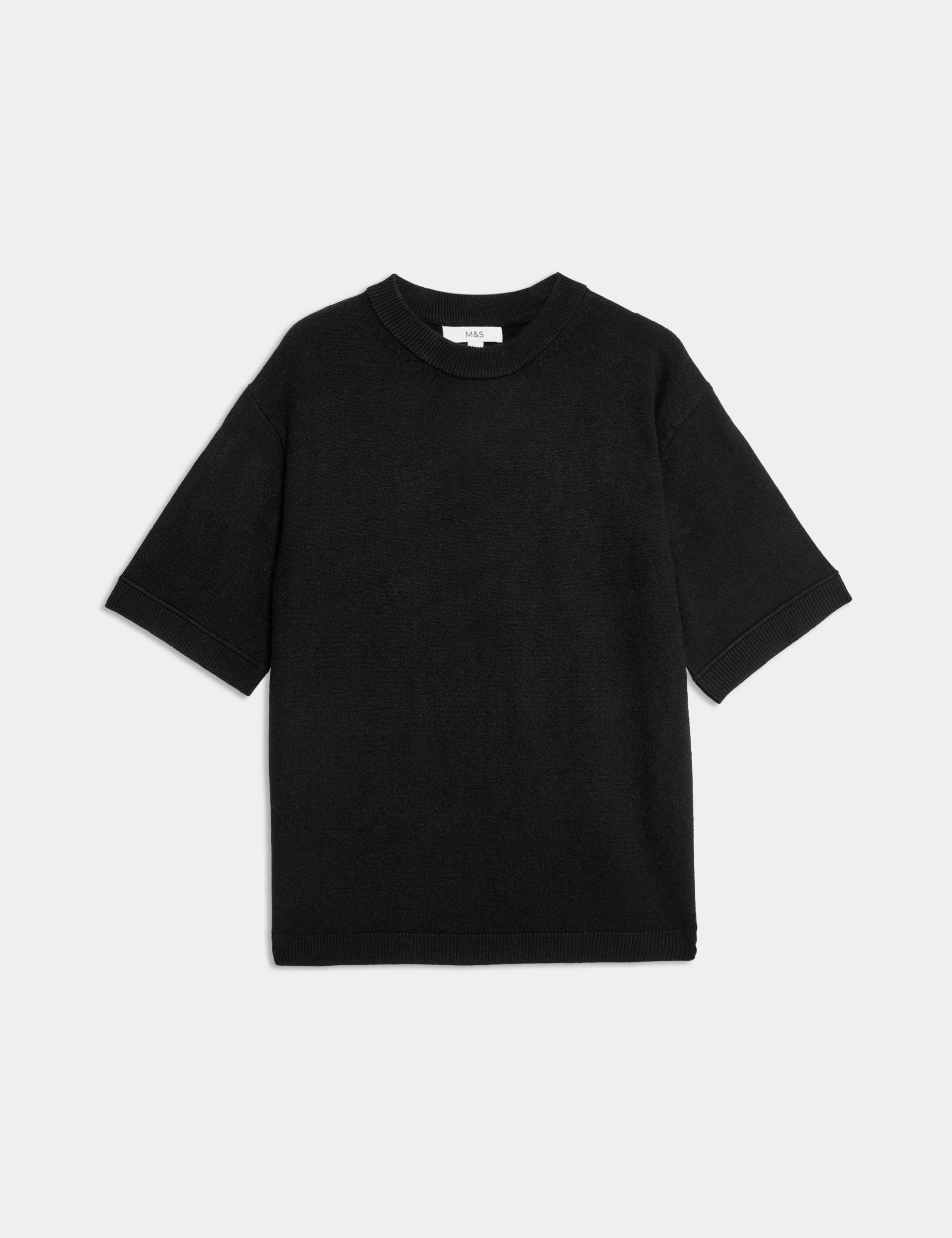 Air-Yarn Crew Neck Knitted Top 2 of 6